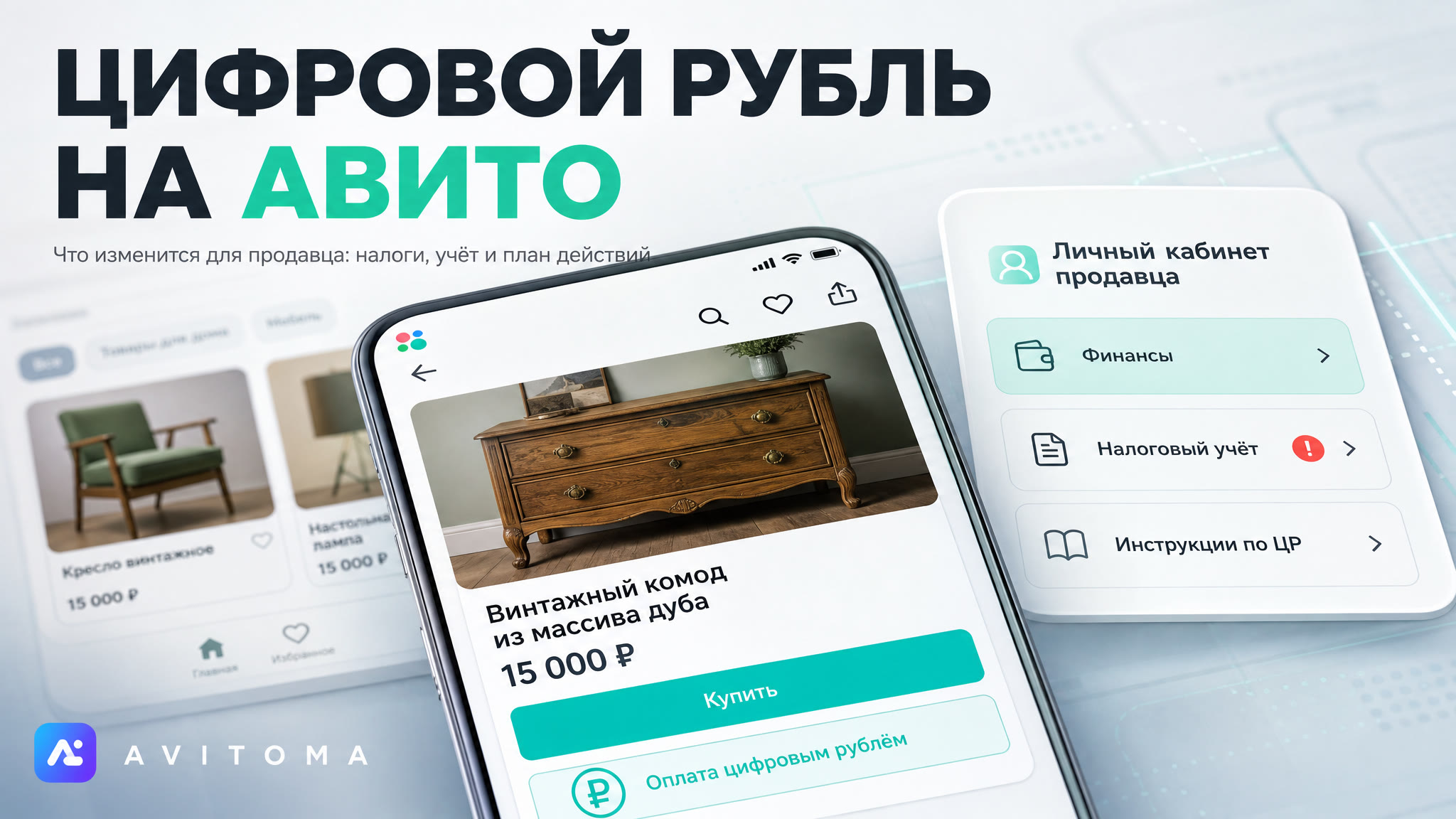 Авито и цифровой рубль: что продавцу нужно знать об оплате