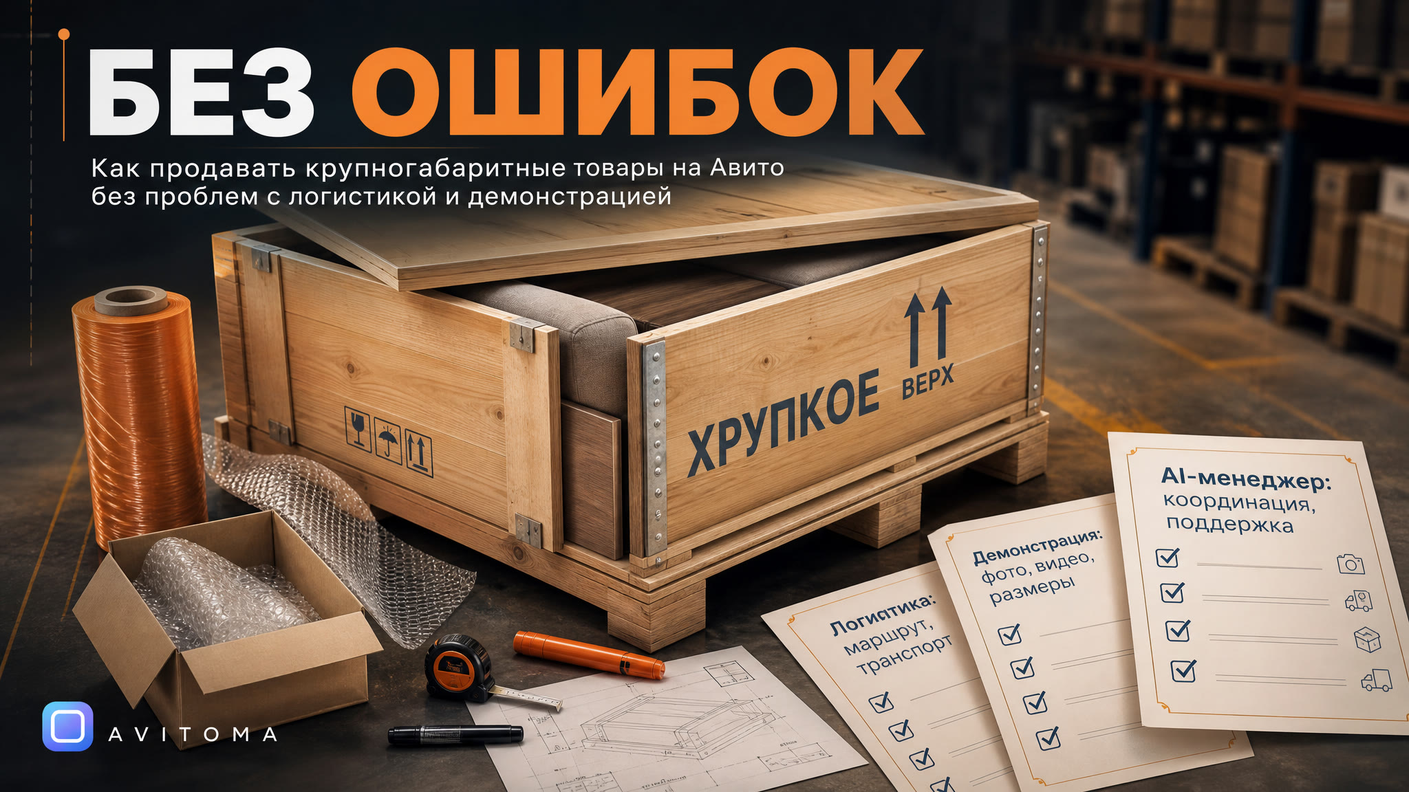 Как продавать крупногабаритные товары на Авито без ошибок
