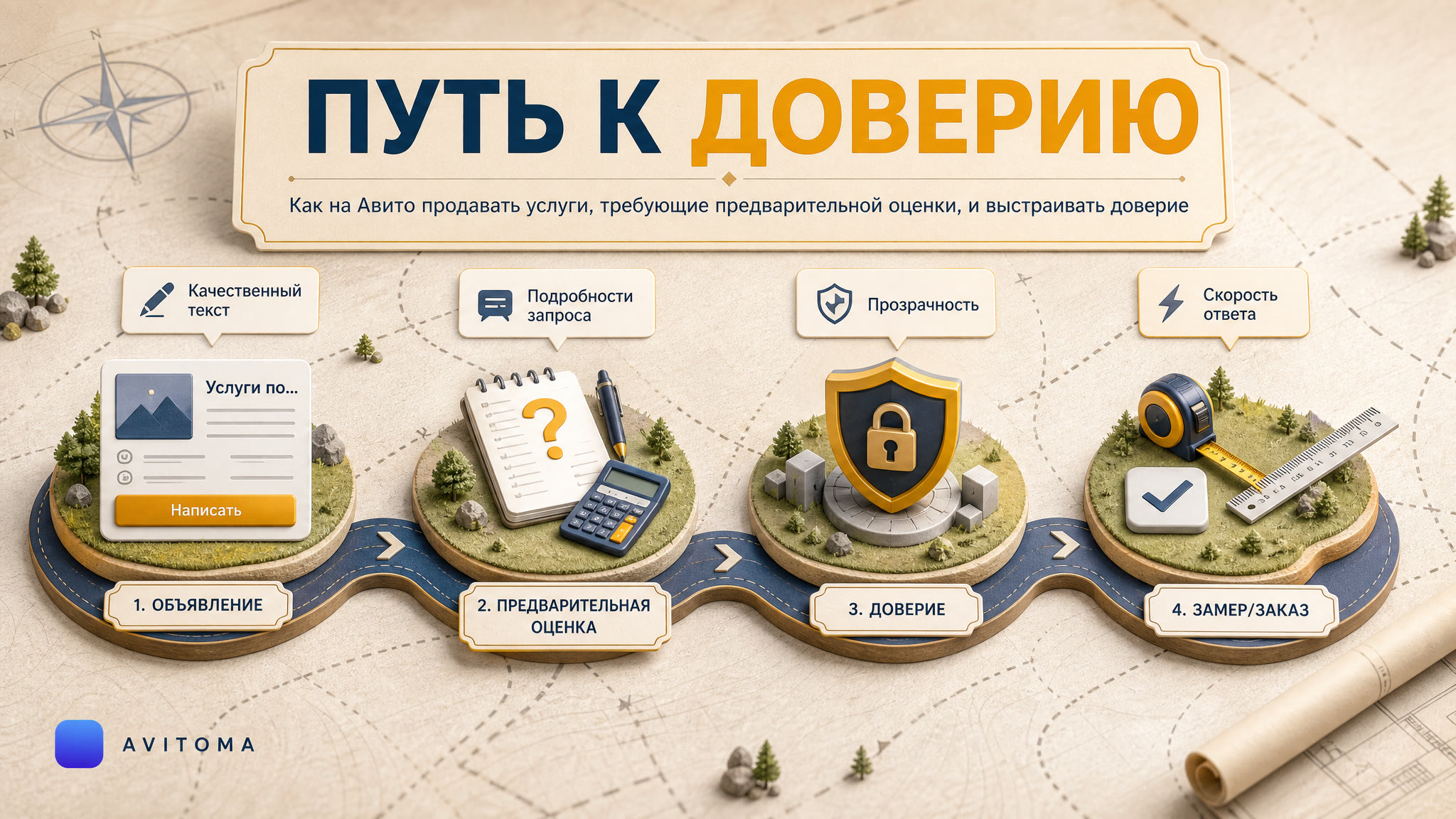 Авито для услуг с предварительной оценкой: как выстроить доверие