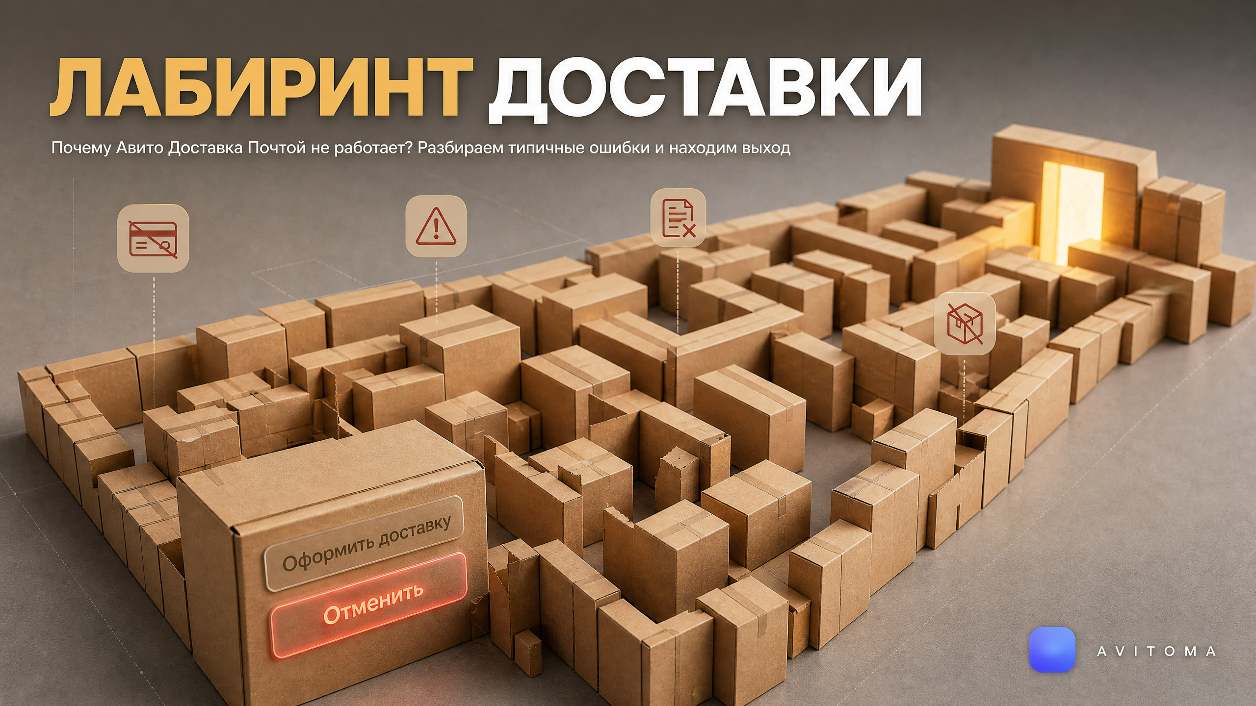 Авито Доставка Почтой не работает: 7 причин и решения 2026