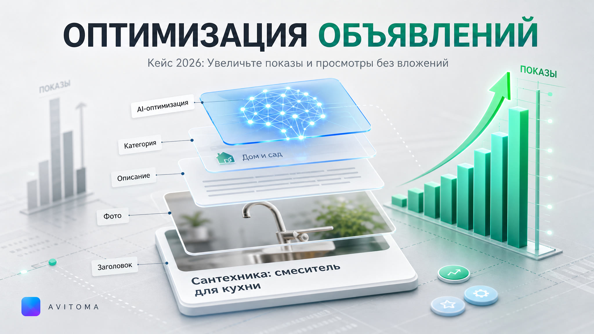 Как оптимизировать объявления на Авито для показов: кейс 2026
