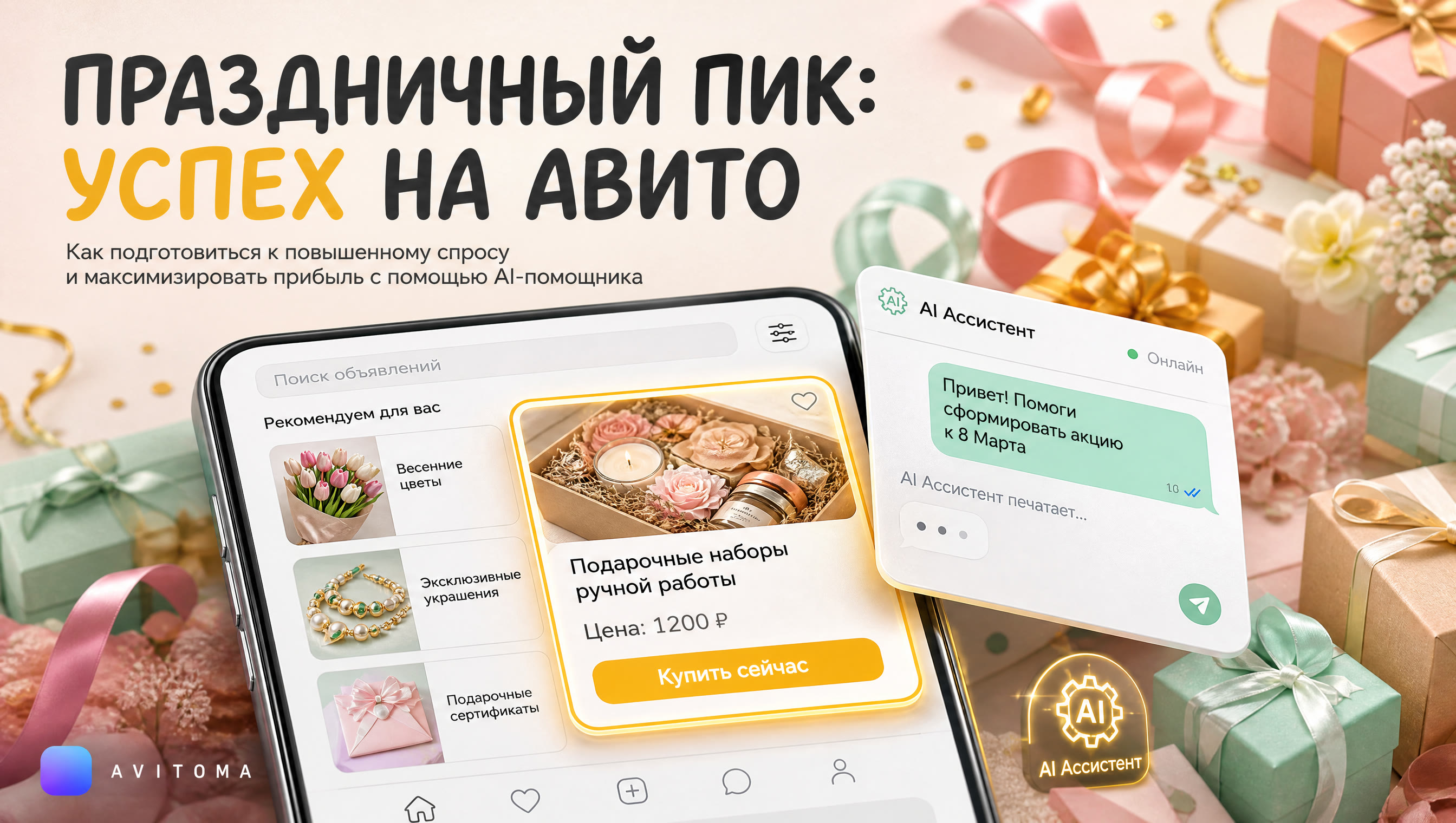 Продажи на Авито в праздники: готовимся к пикам спроса