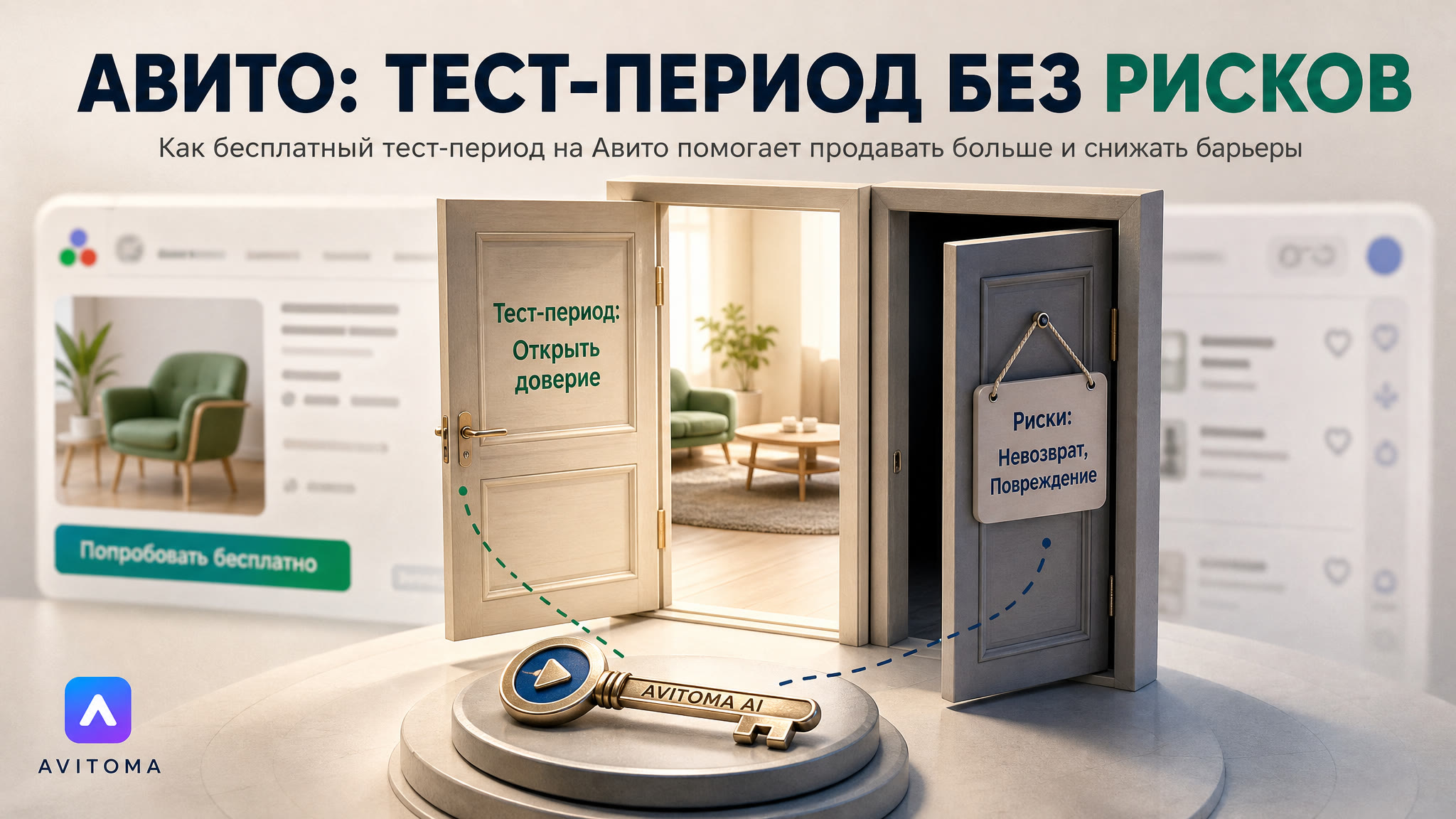 Авито: продажа с бесплатным тест-периодом — как это работает?