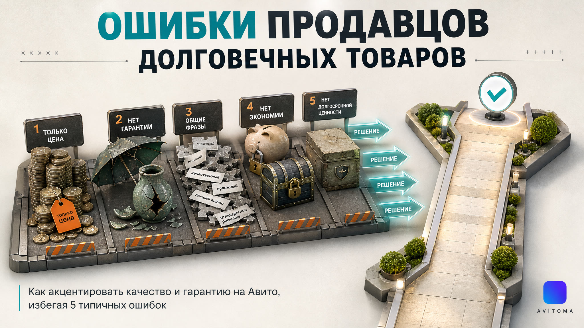 Как продавать долговечные товары на Авито: 5 ошибок и решения