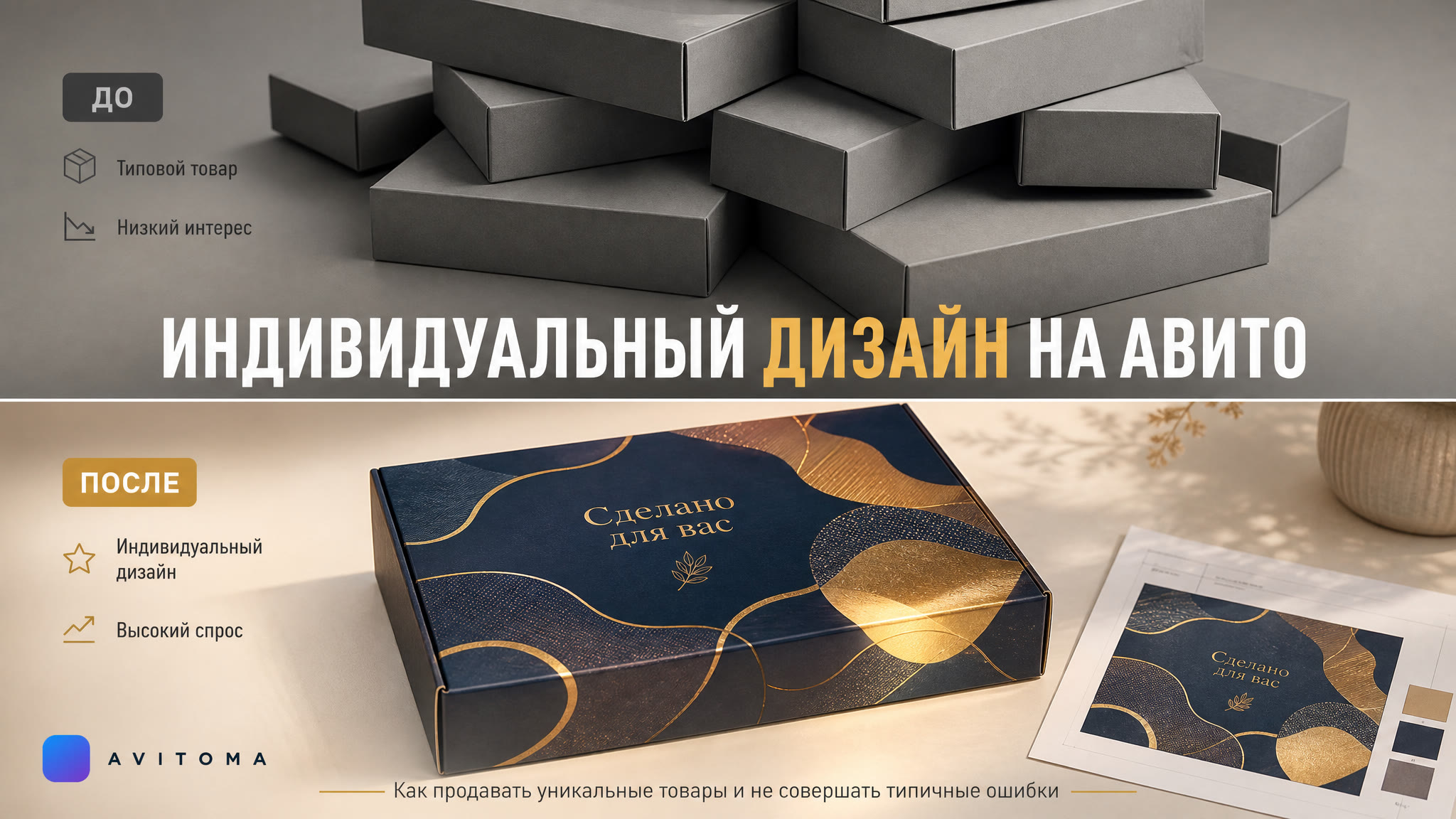 Индивидуальный дизайн на Авито: как продавать и не ошибиться