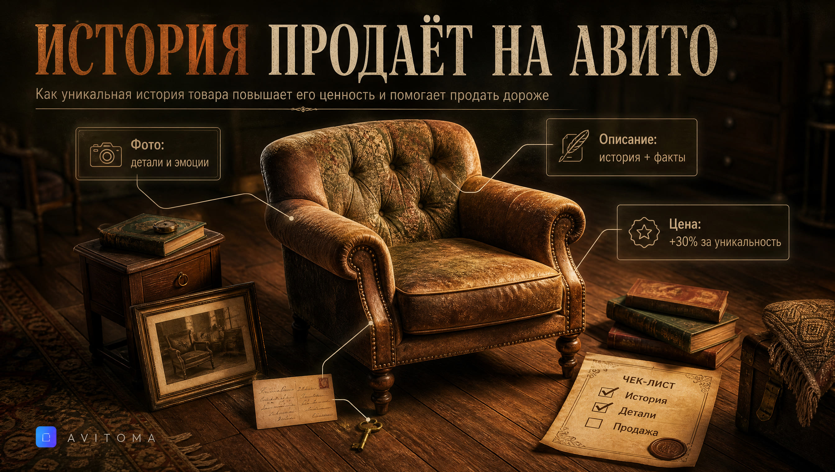 Продажа на Авито: ценность товара в его уникальной истории