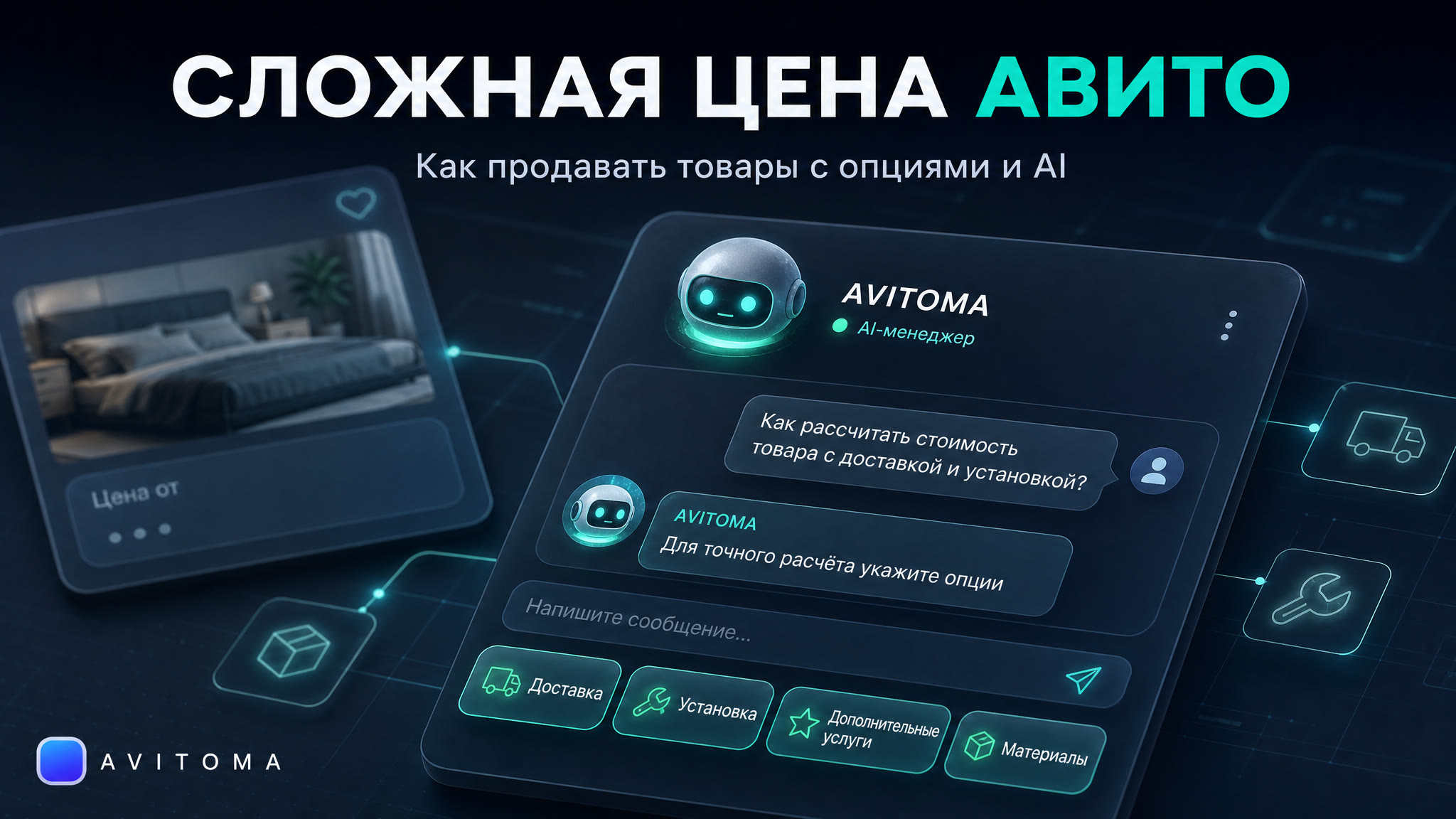 Сложная цена на Авито: как продавать товары с опциями и AI