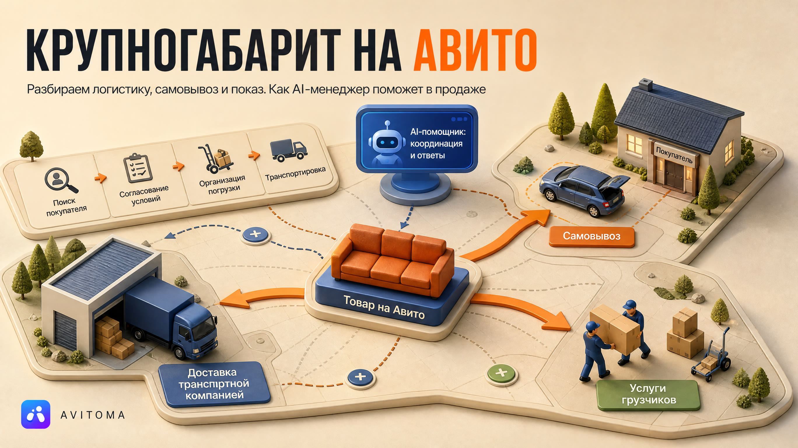 Как отправить крупногабарит на Авито: варианты