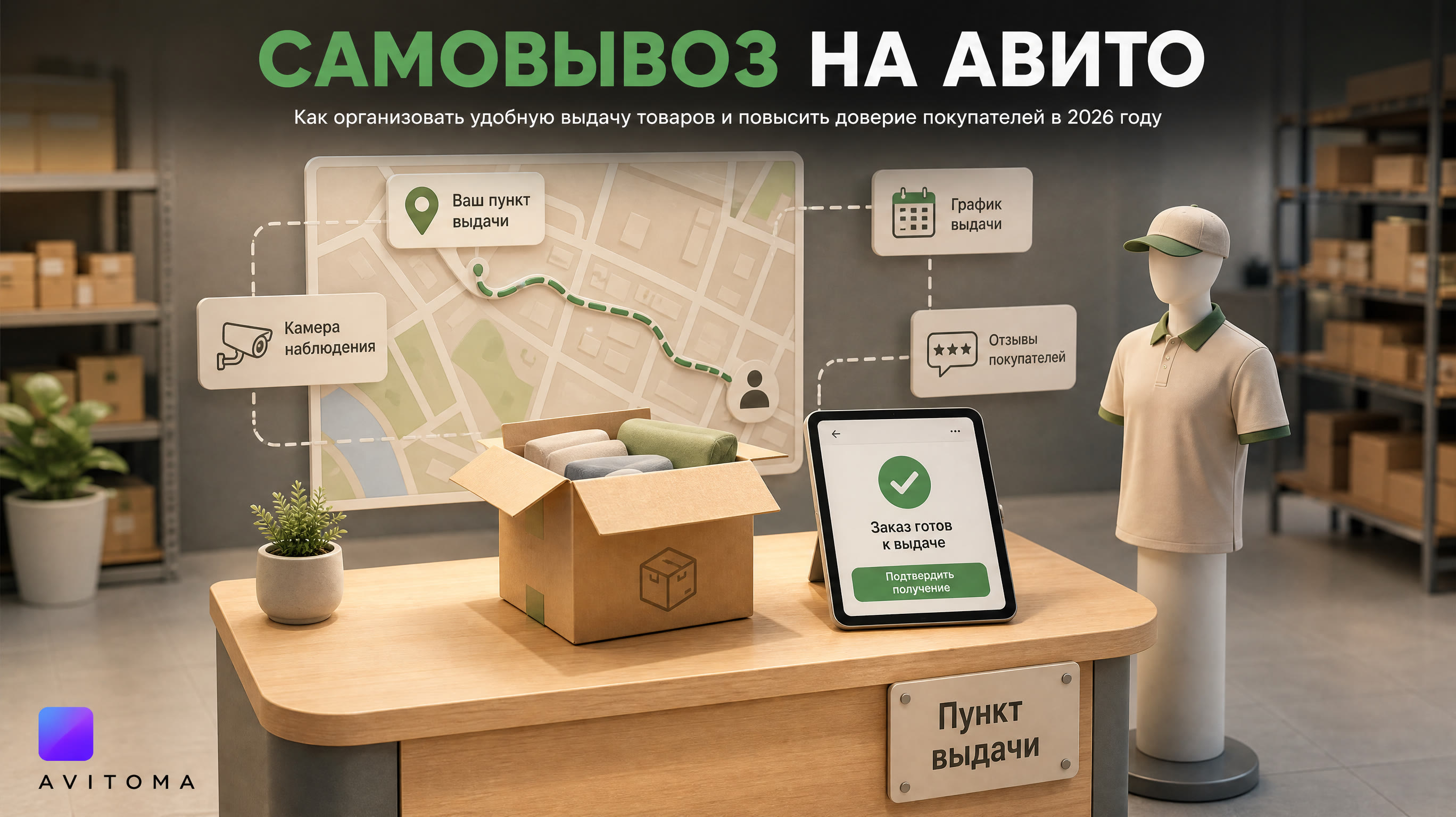 Самовывоз на Авито: как продавать и повысить доверие в 2026
