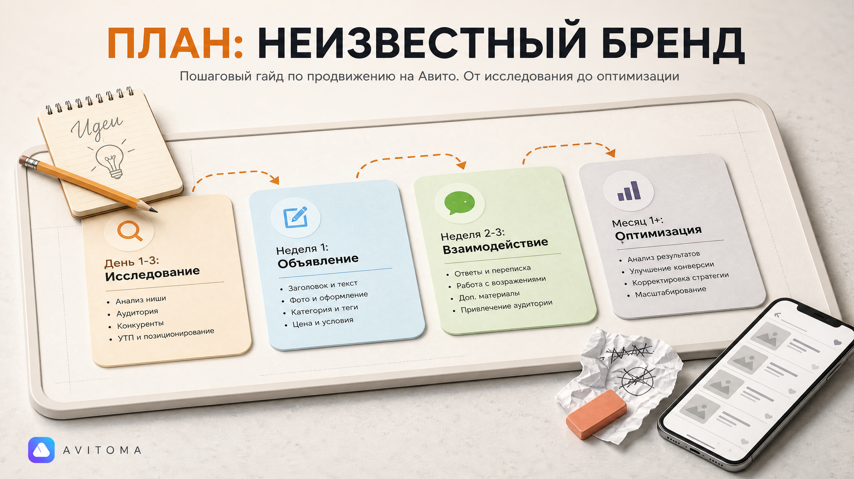Как продать неизвестный бренд на Авито: план действий