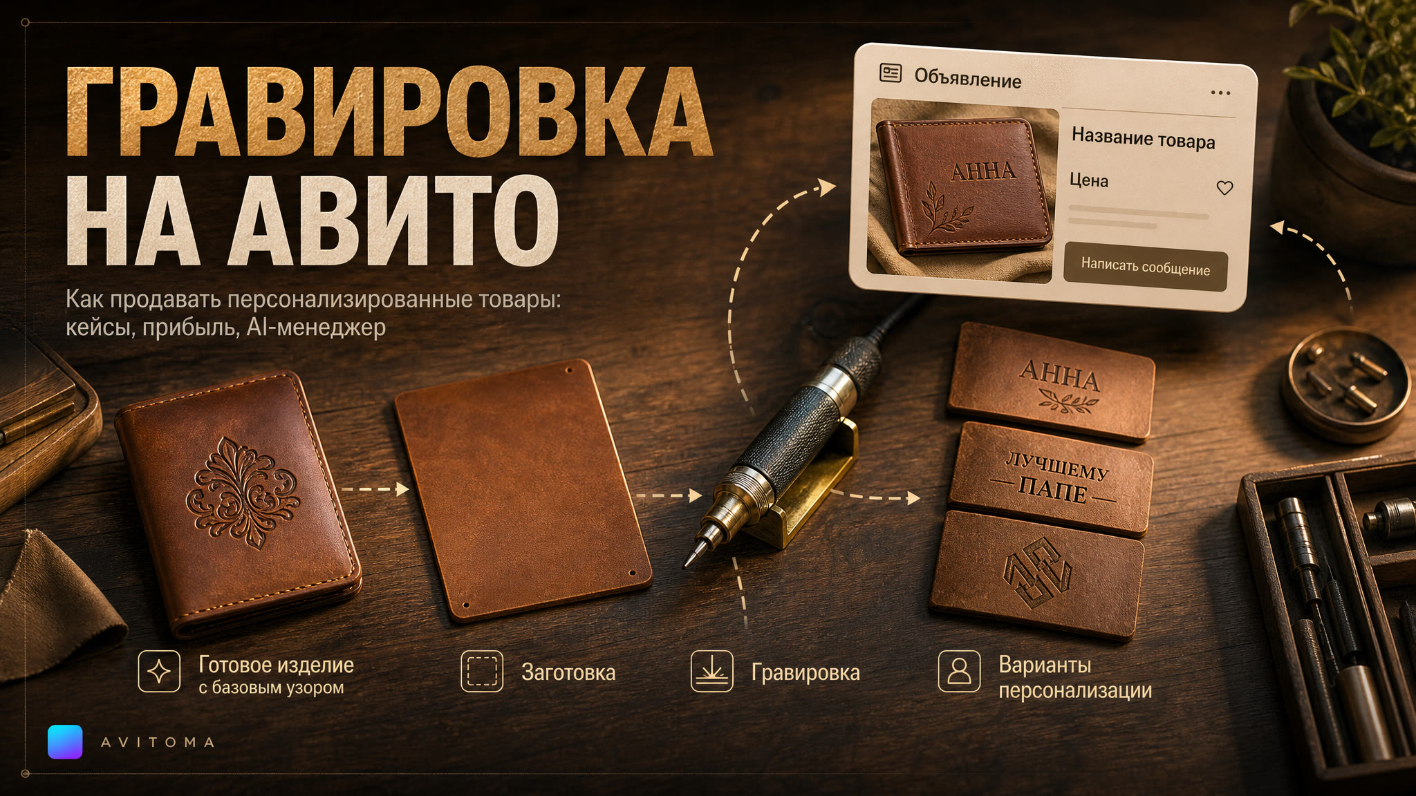 Как продавать товары с гравировкой на Авито: цифры и кейсы 2026