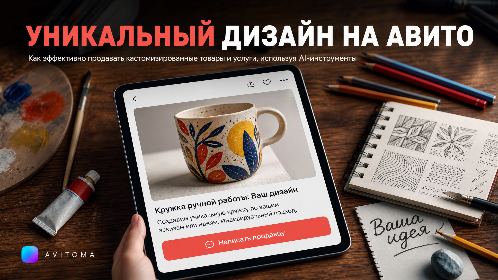 Как продавать товары с индивидуальным дизайном на Авито?