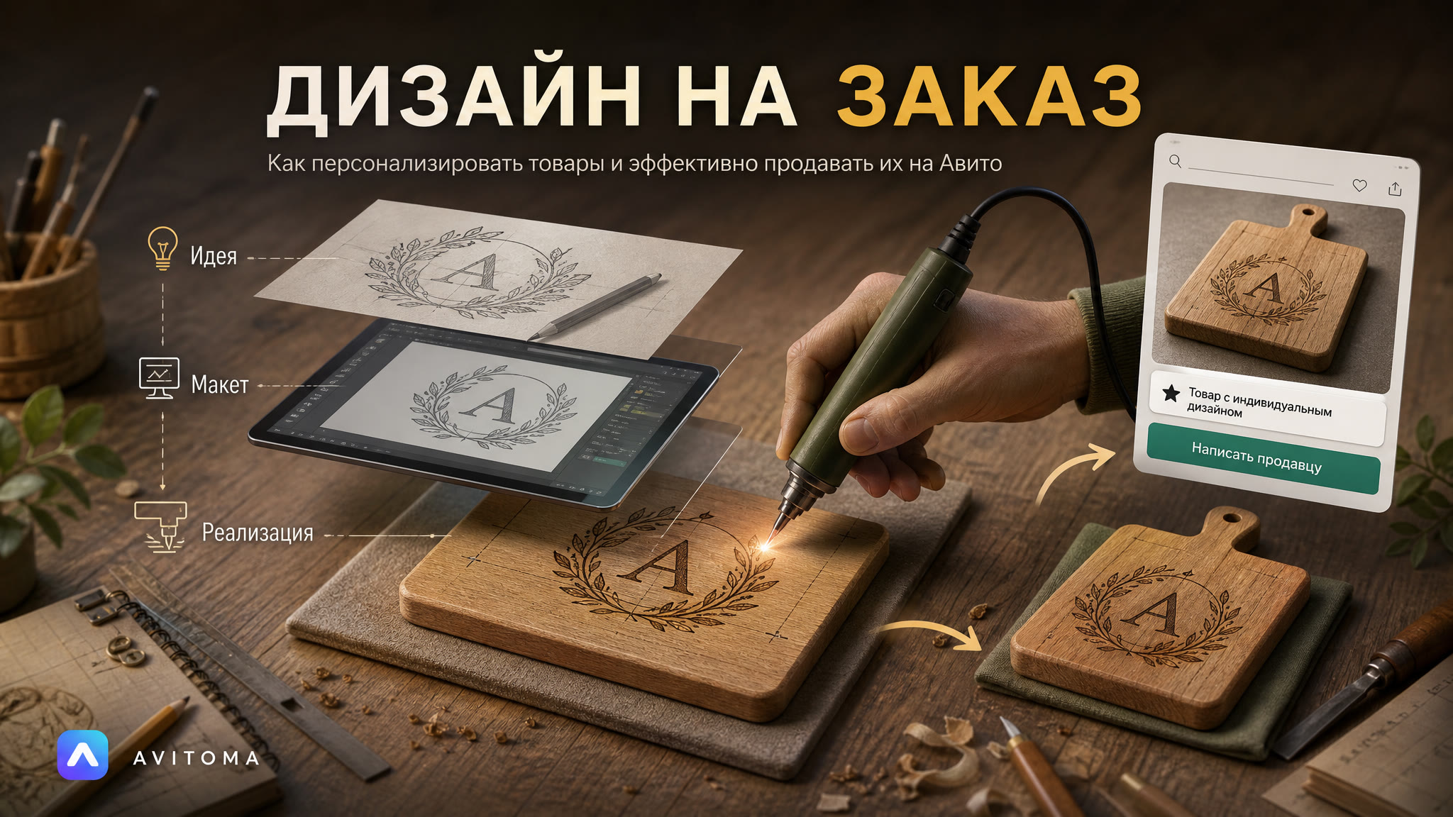 Как продавать товары с индивидуальным дизайном на Авито