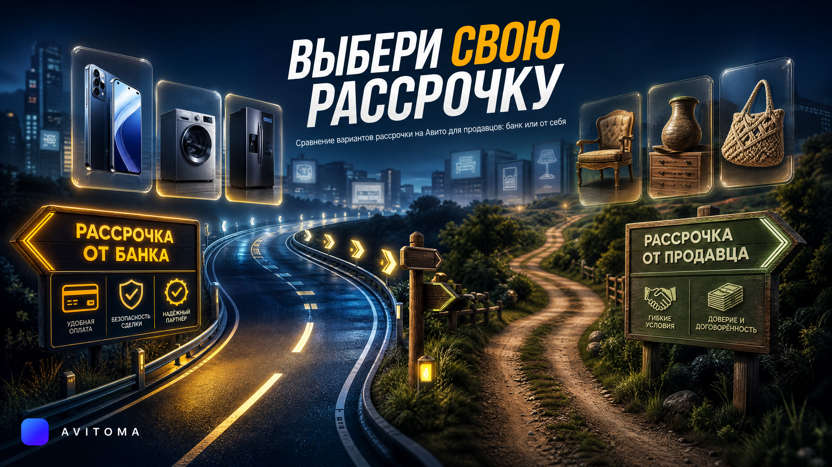 Продажи в рассрочку на Авито: сравнение вариантов