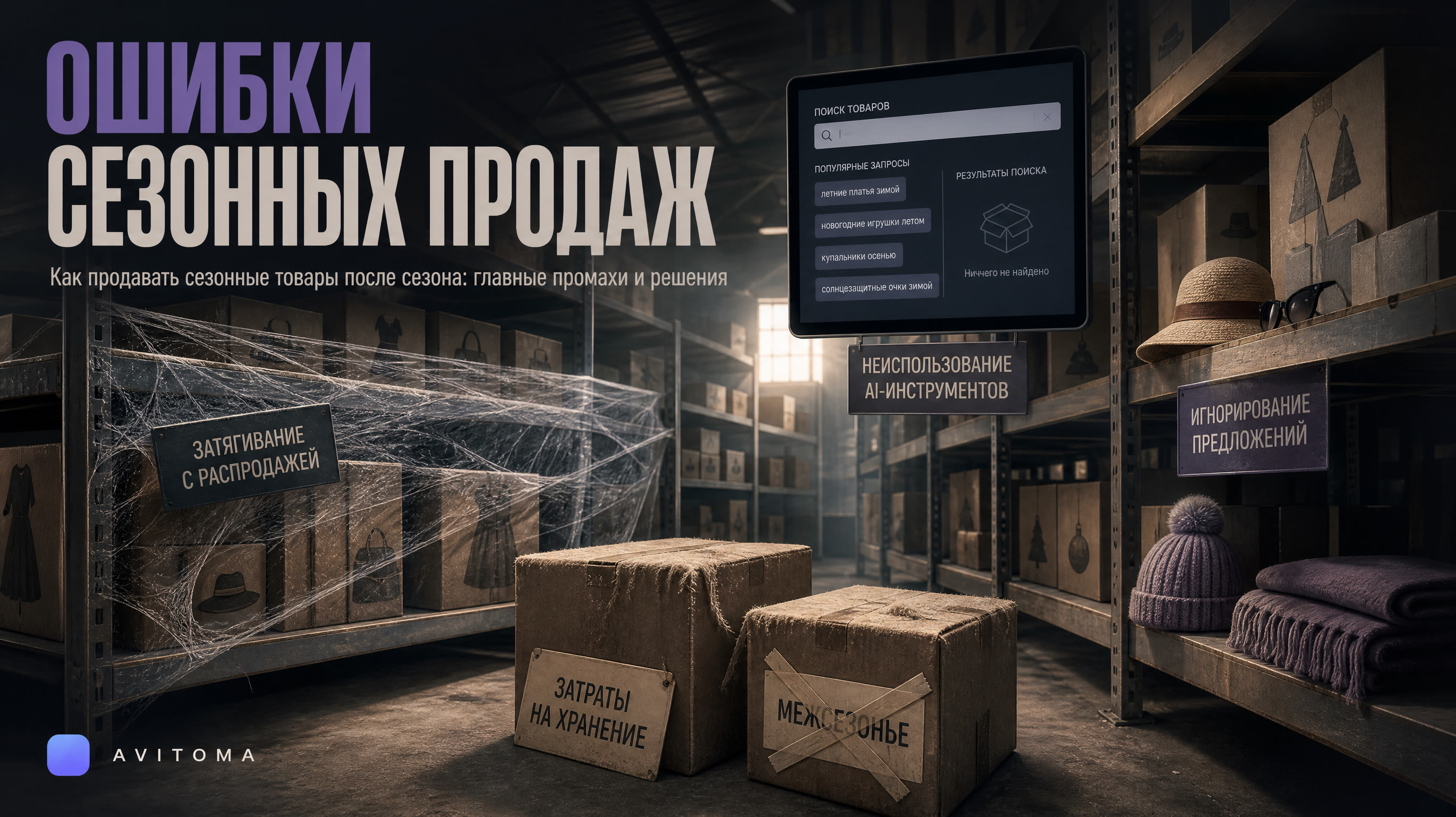 Как продавать сезонные товары после сезона на Авито: 5 ошибок