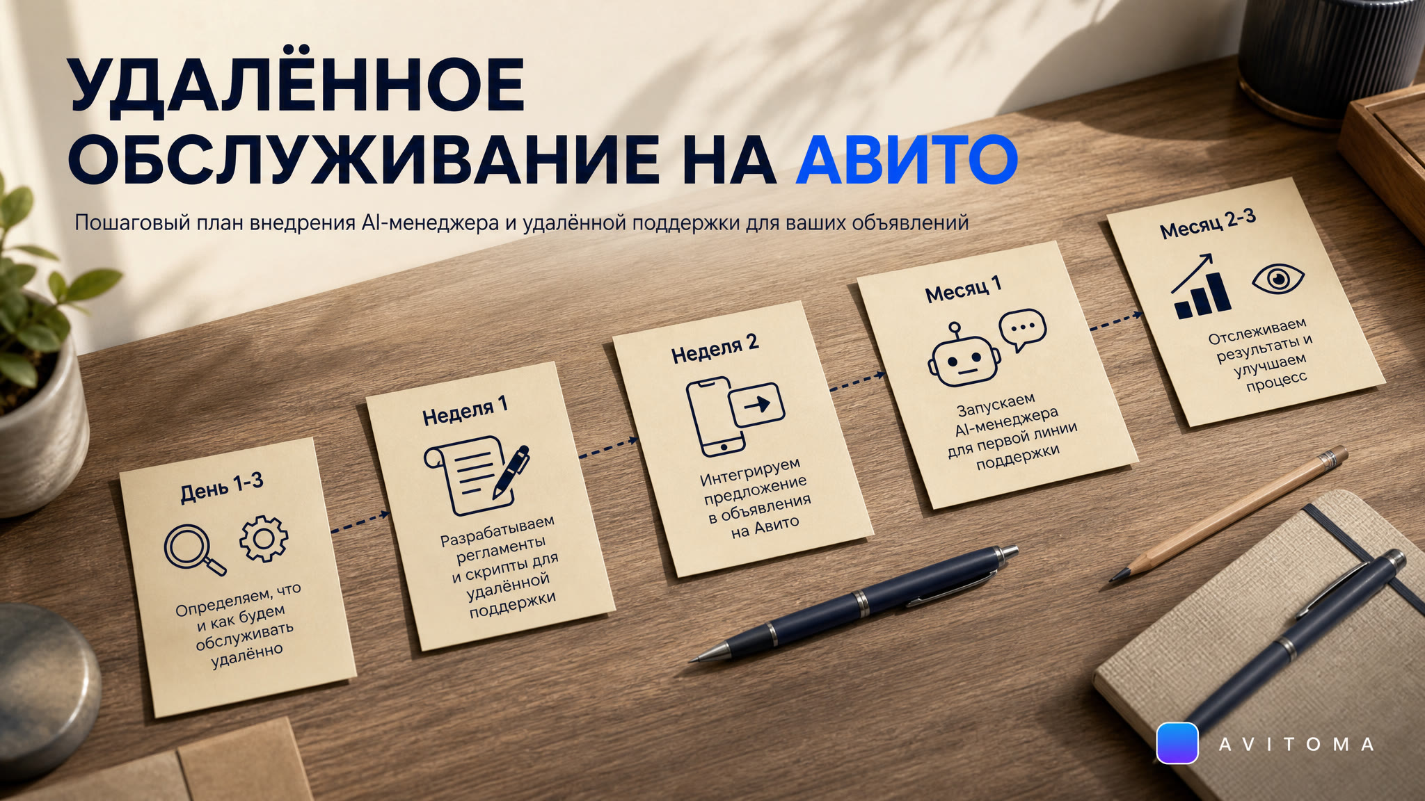 Удалённое обслуживание на Авито: план по шагам
