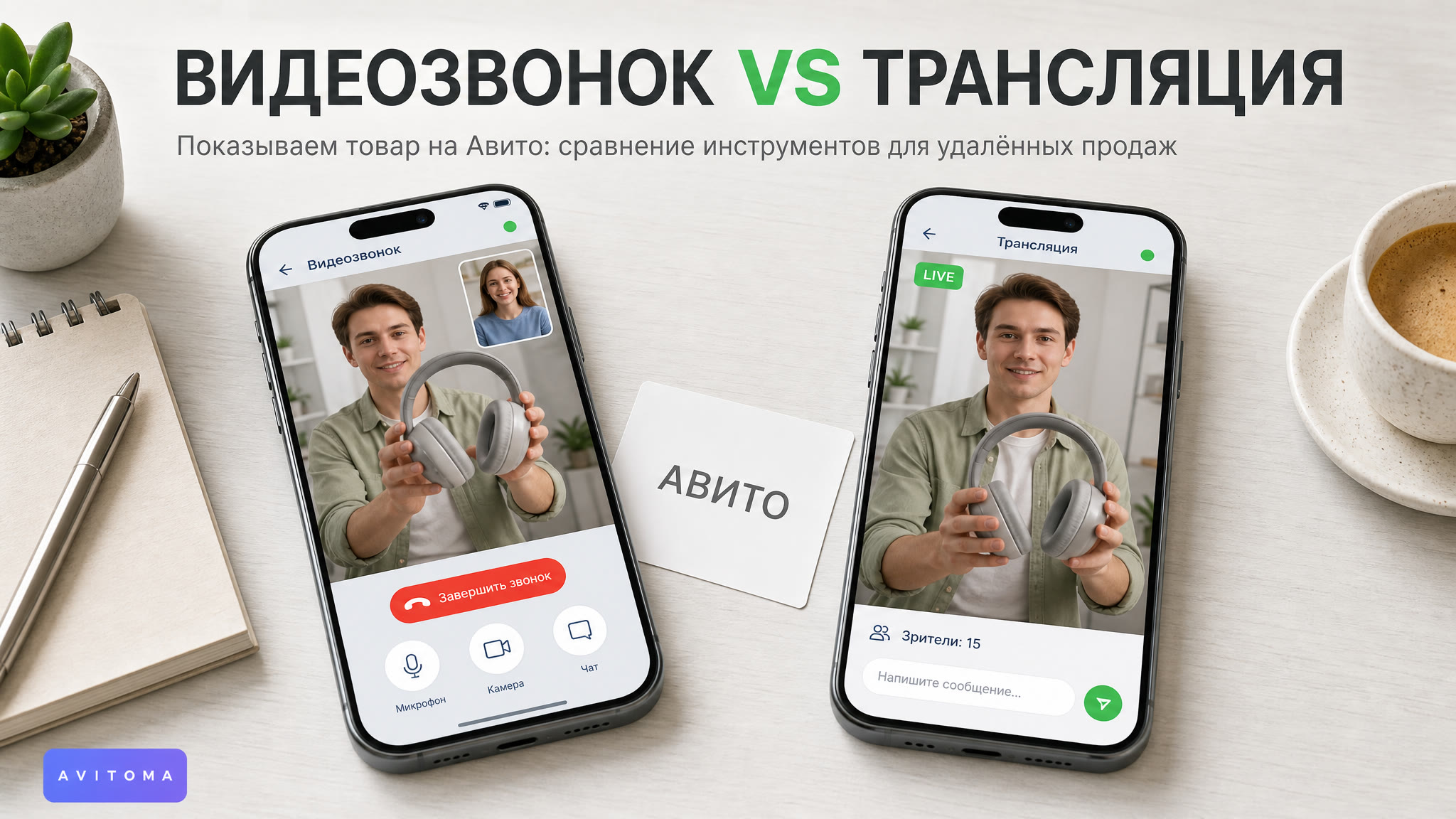Как показать товар на Авито по видеосвязи: сравнение инструментов