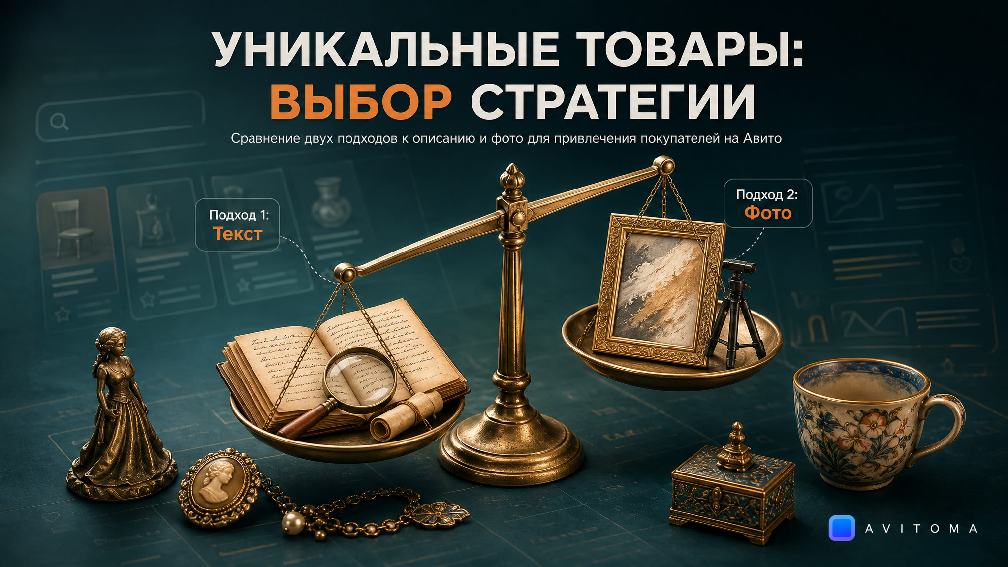 Как продавать уникальные товары на Авито: сравнение подходов