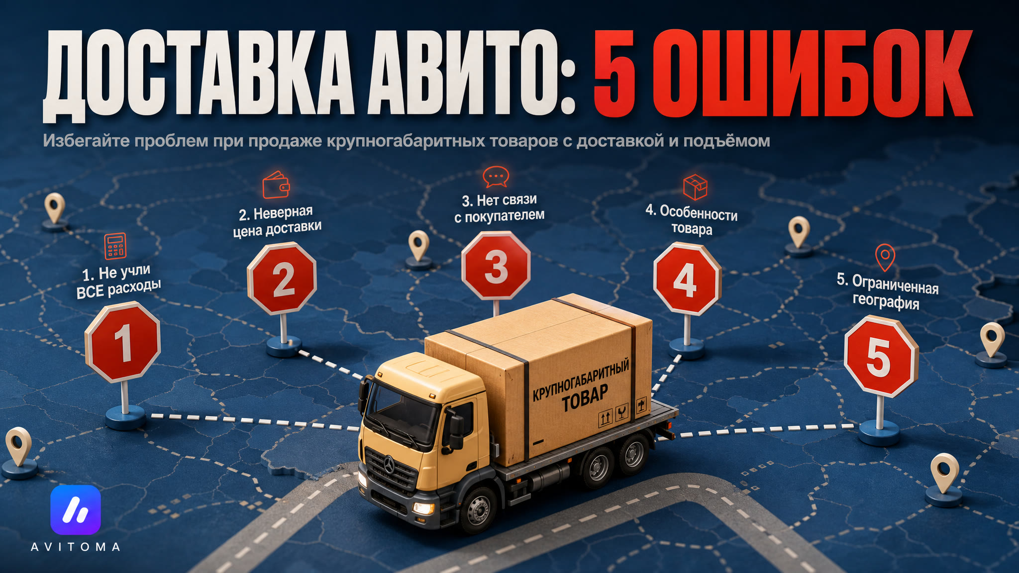 Как продавать товары с доставкой и подъёмом на Авито: 5 ошибок
