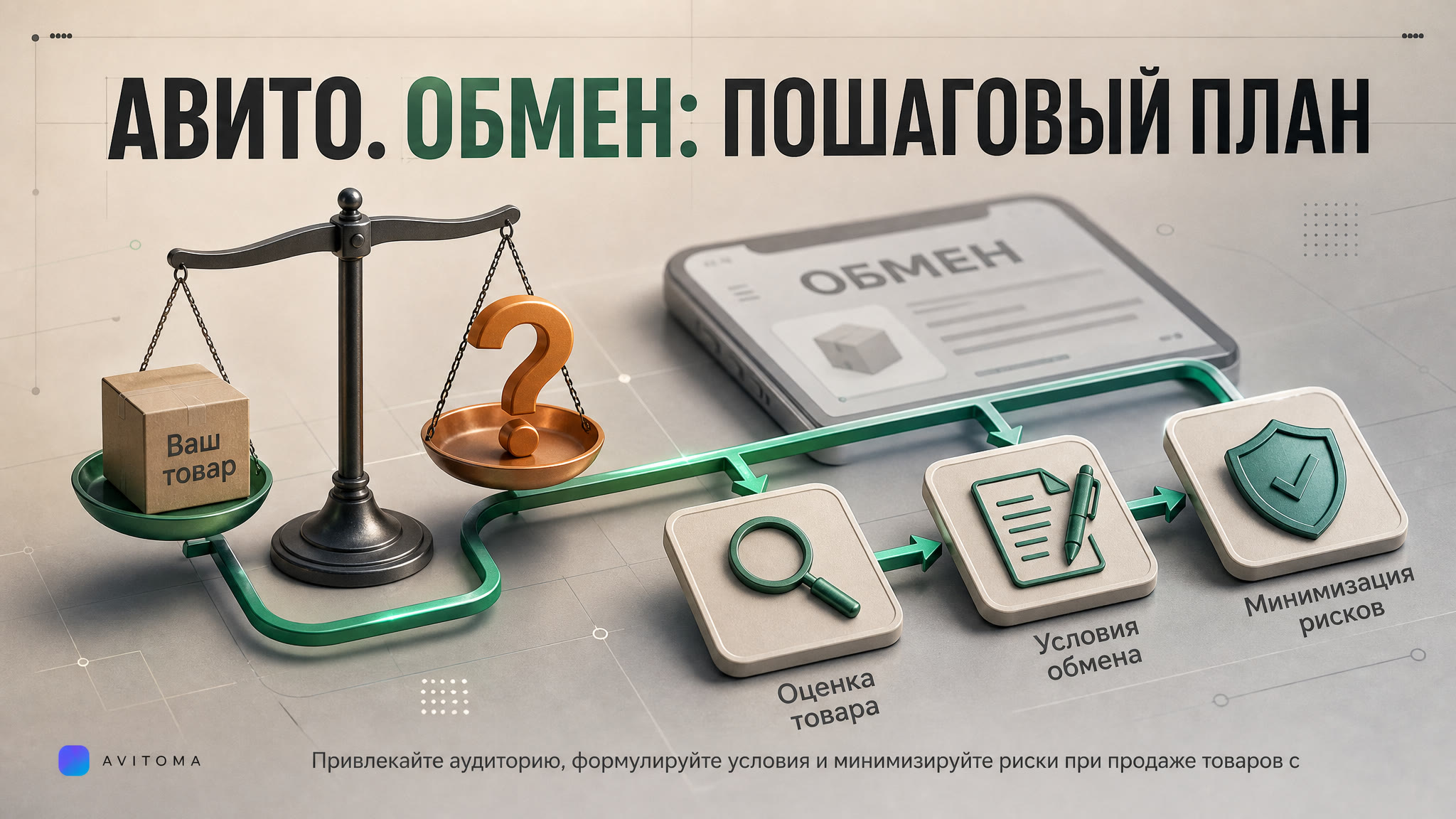 Как продавать товары на Авито с обменом: пошаговый план