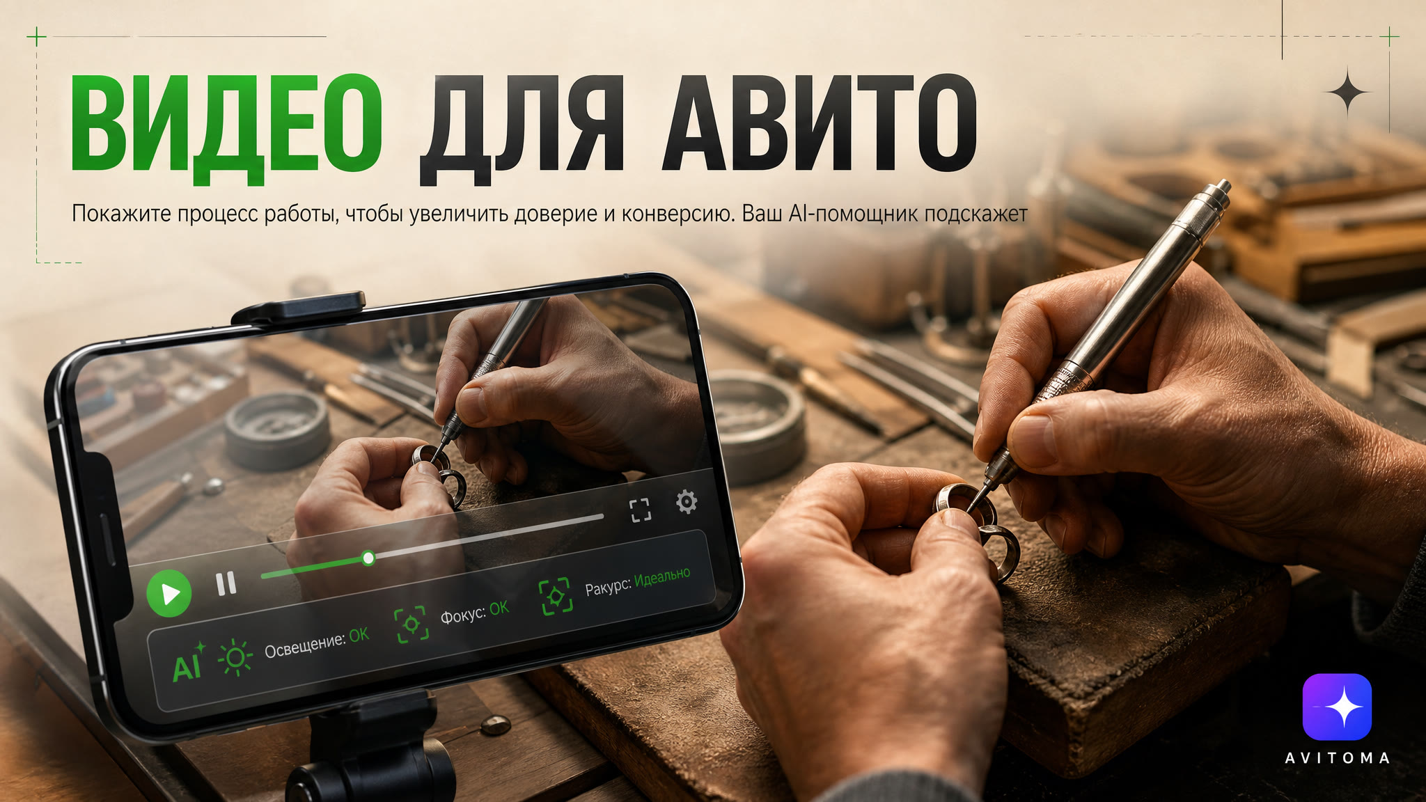 Продажа услуг на Авито: видео и прямые эфиры