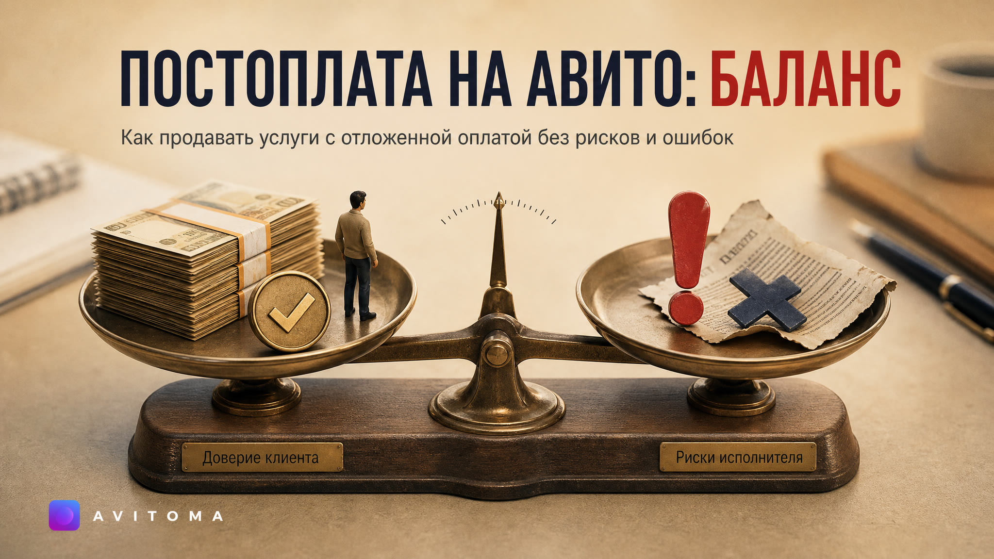 Как продавать услуги на Авито с постоплатой: доверие и риски