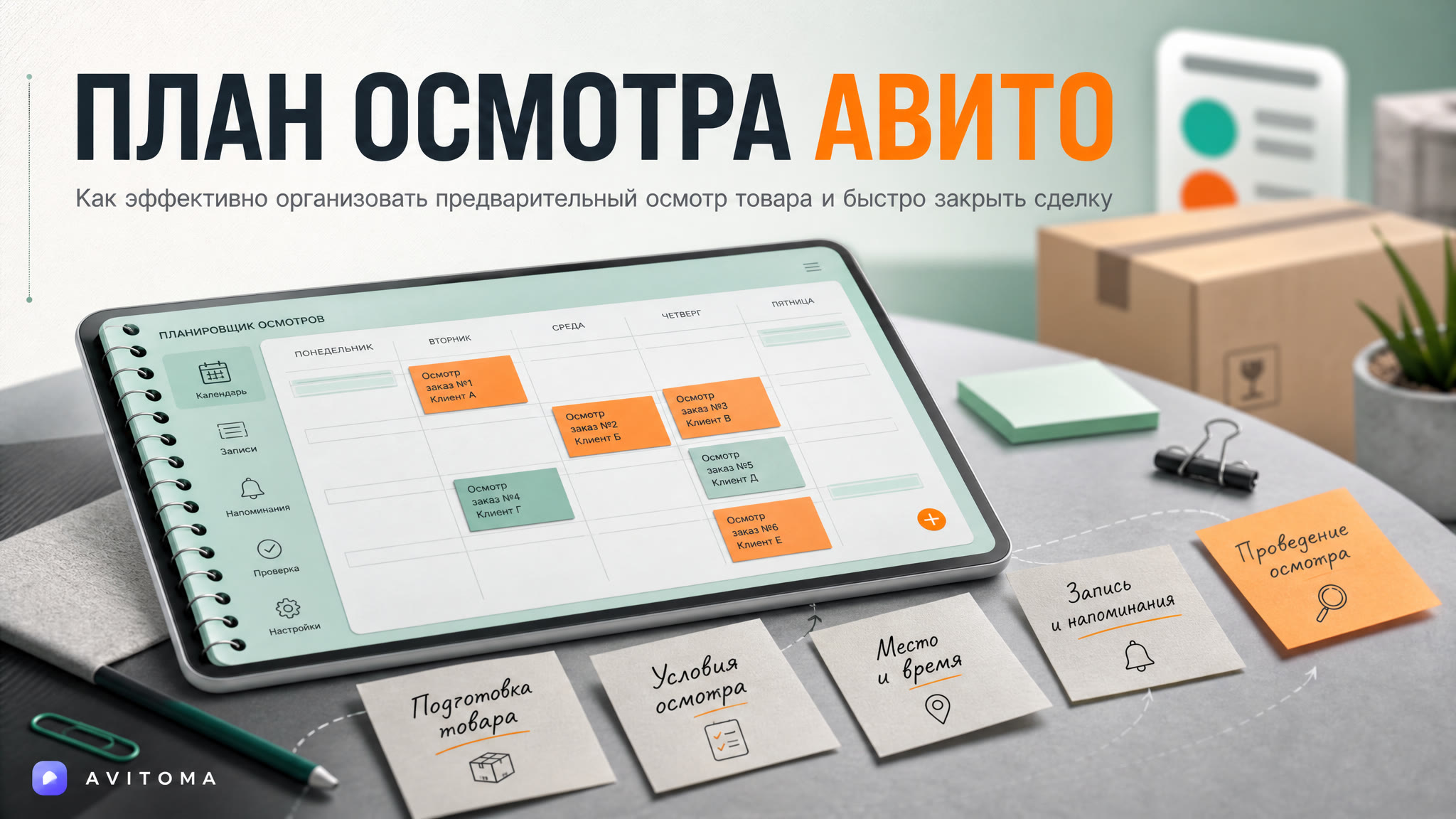Организация предварительного осмотра на Авито: план действий