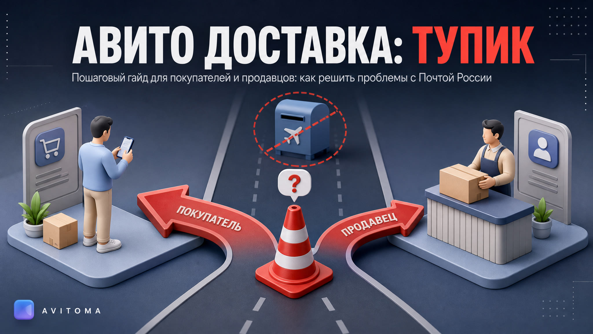 Что делать, если Авито Доставка через Почту России не работает?