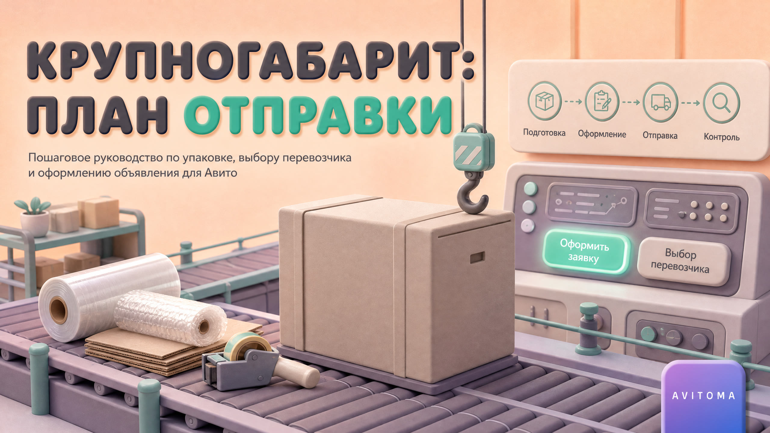 Как отправить крупногабаритный товар через Авито: план действий