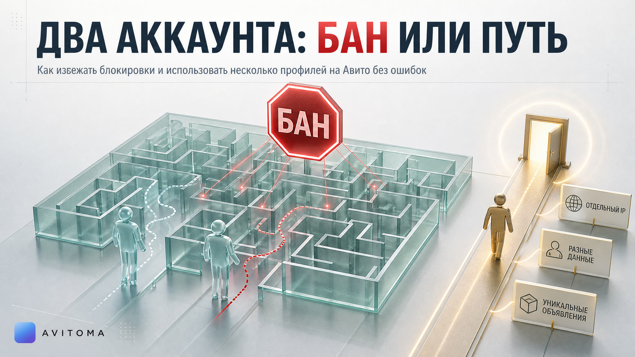 Два аккаунта на Авито: как не получить бан в 2026