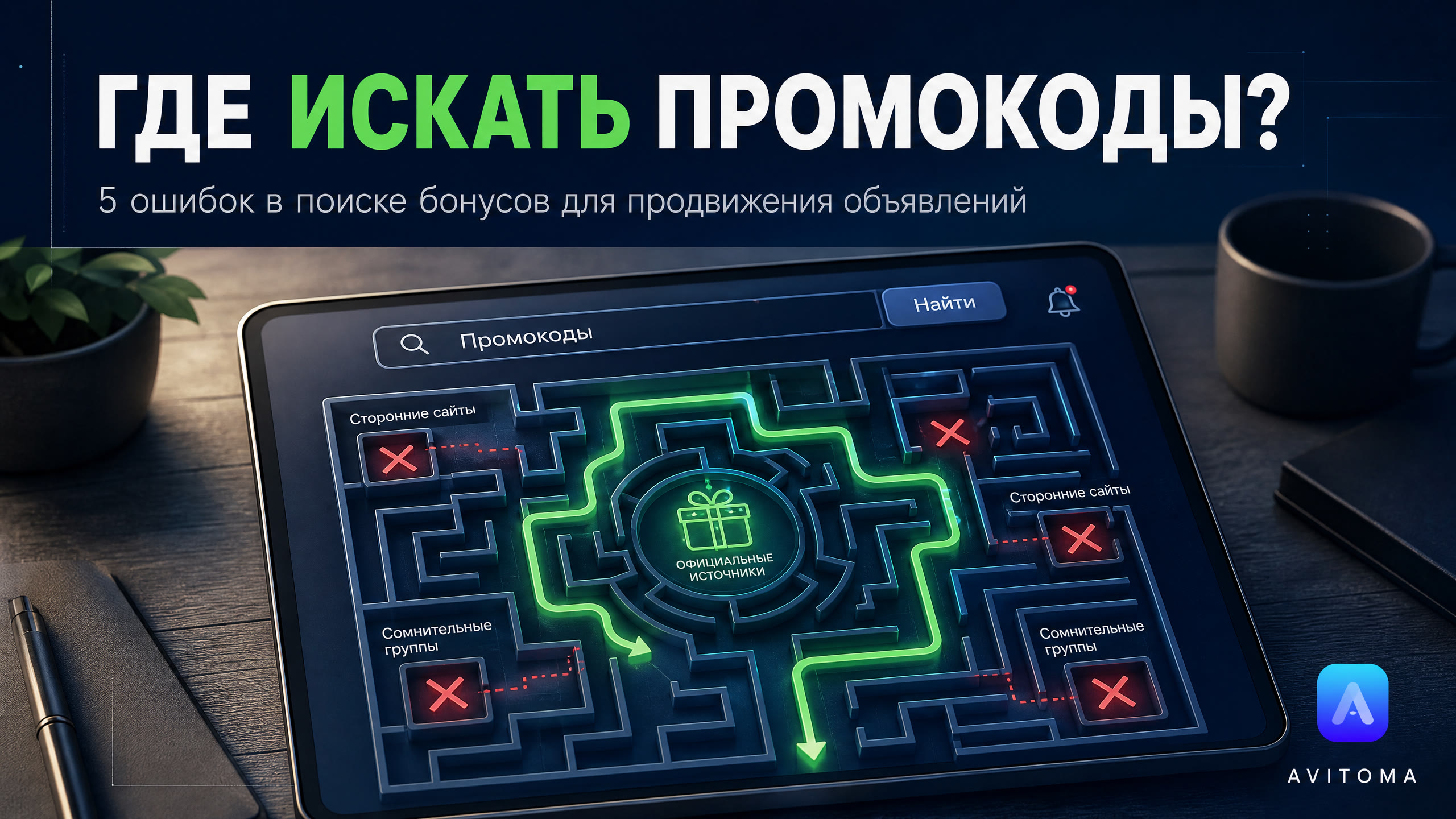 Где искать промокоды Авито на продвижение объявлений: 5 ошибок