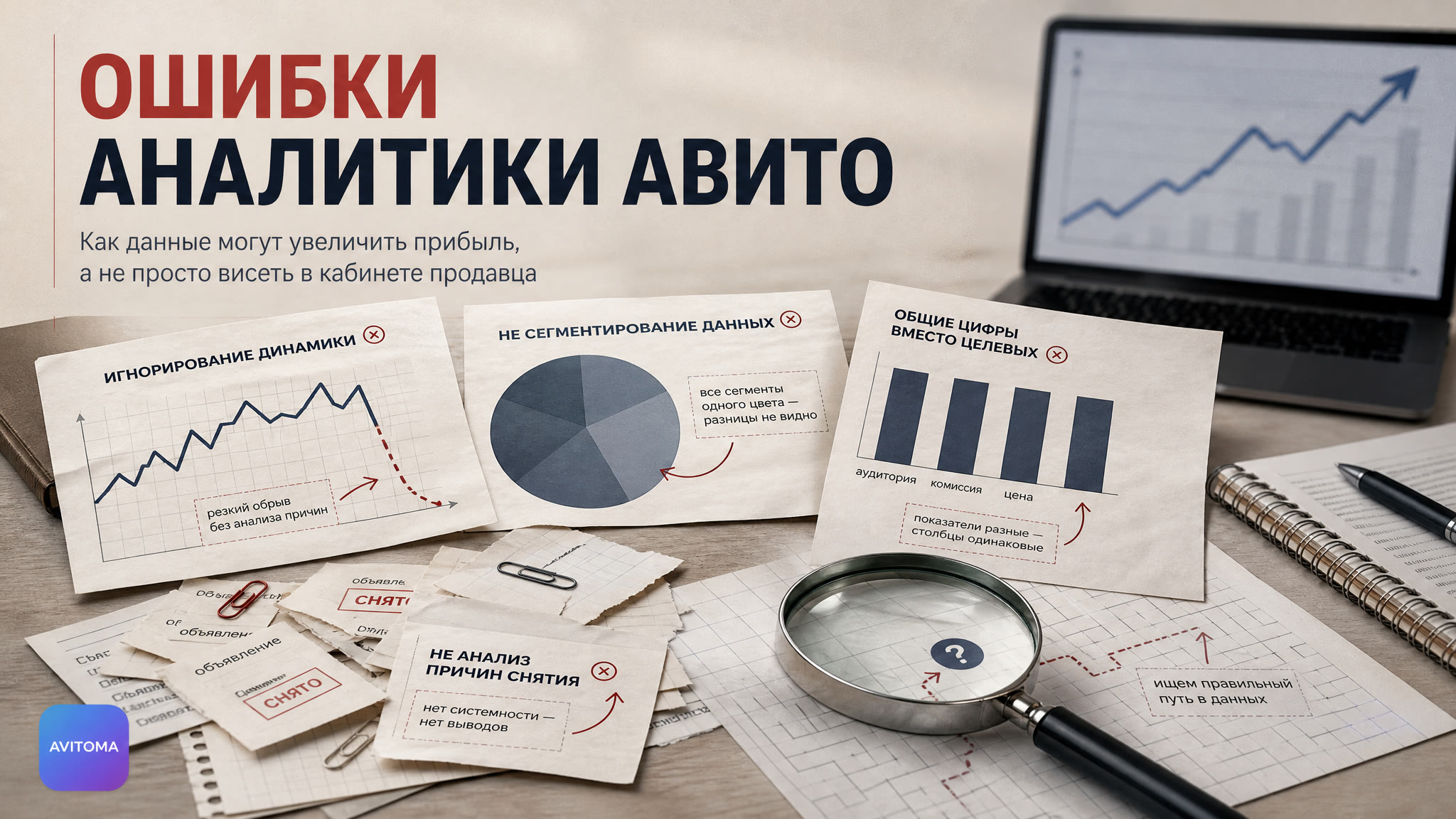 Статистика продаж на Авито: 5 ошибок, мешающих росту
