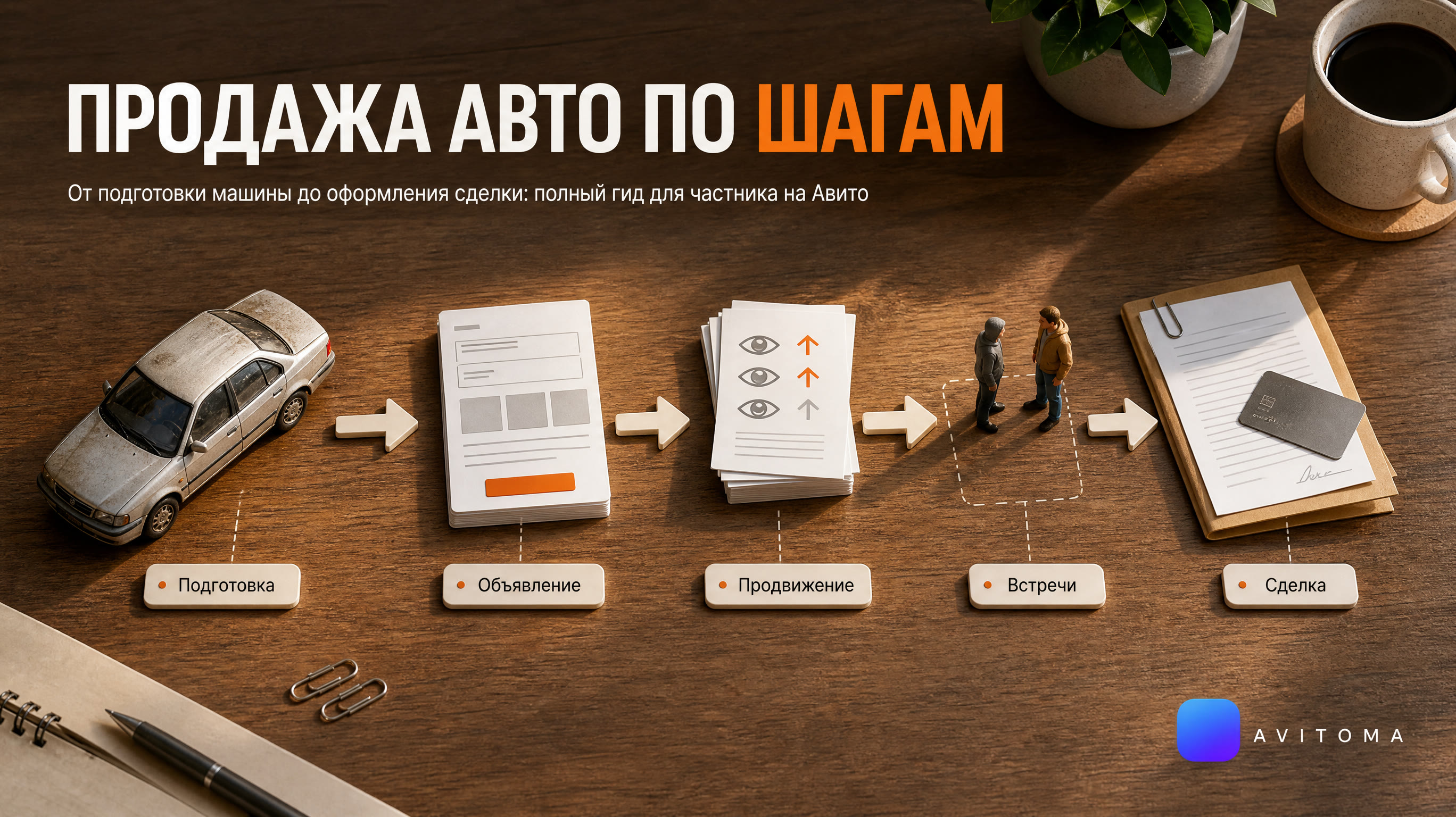 Как частнику продать авто на Авито: пошаговый план