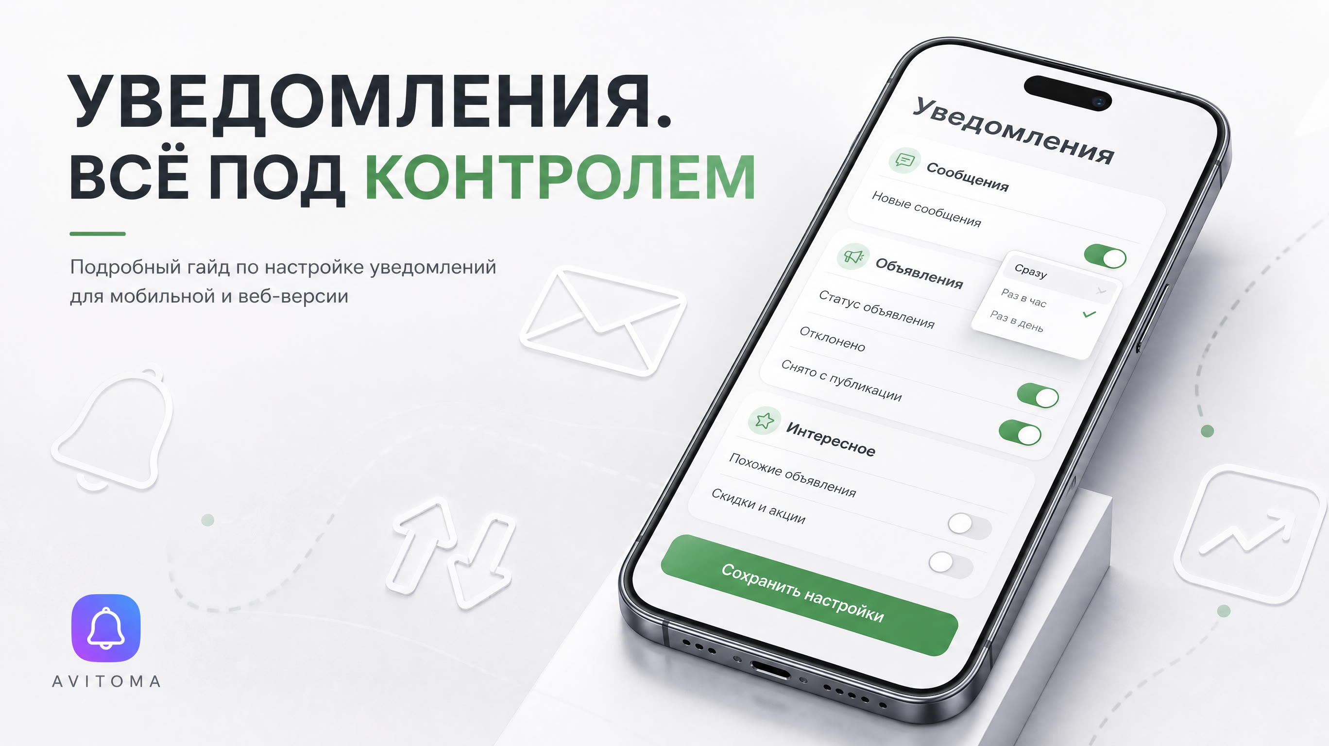Настройка уведомлений Авито: не пропустите главное
