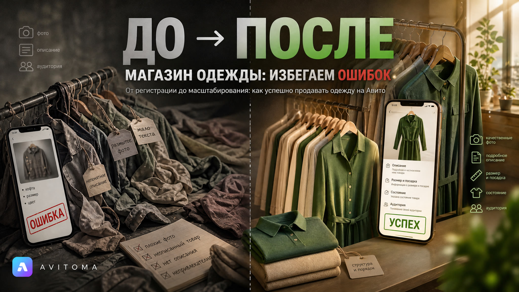 Как открыть магазин одежды на Авито и избежать ошибок