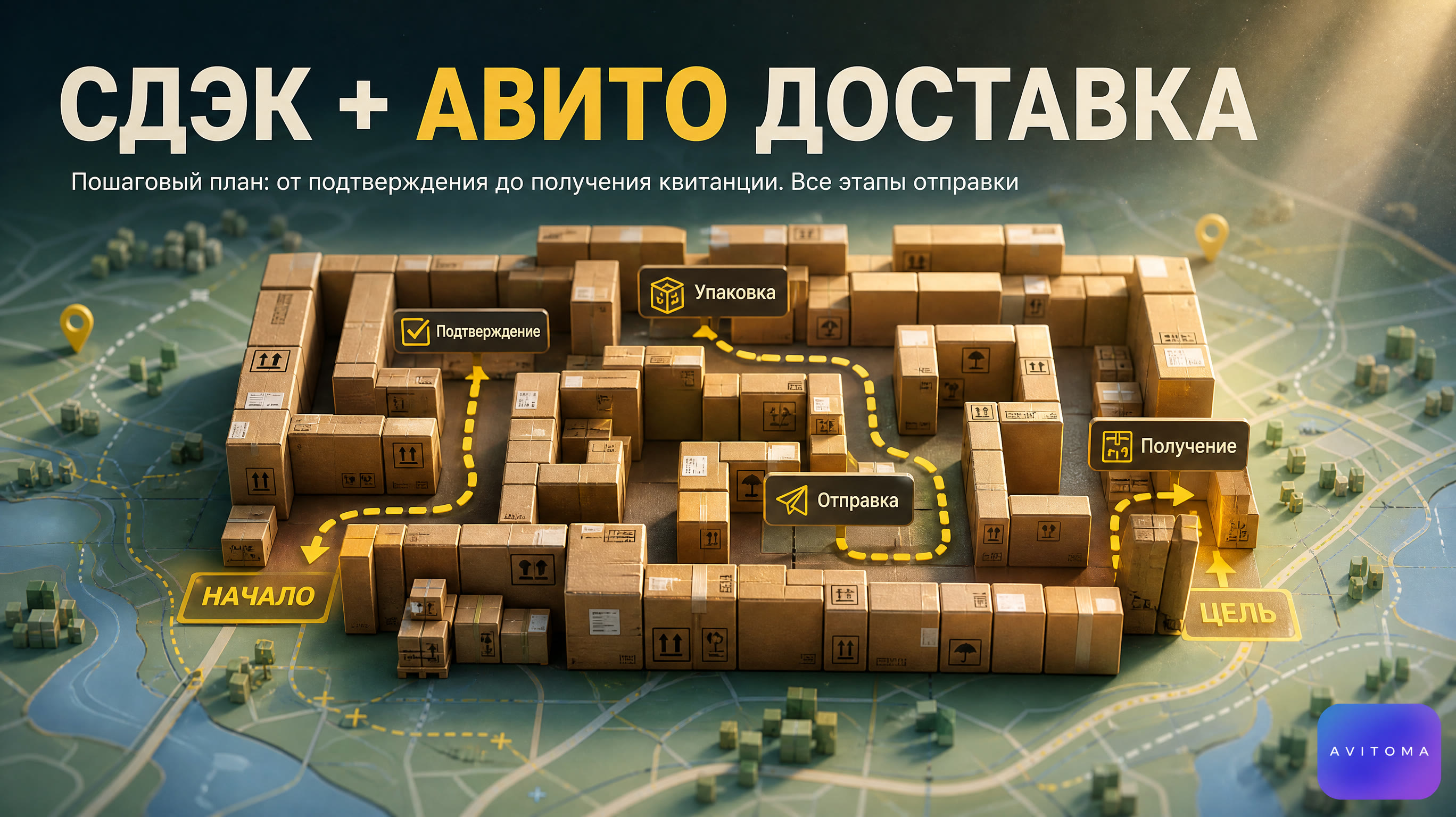 Как отправить товар Авито Доставкой через СДЭК: план