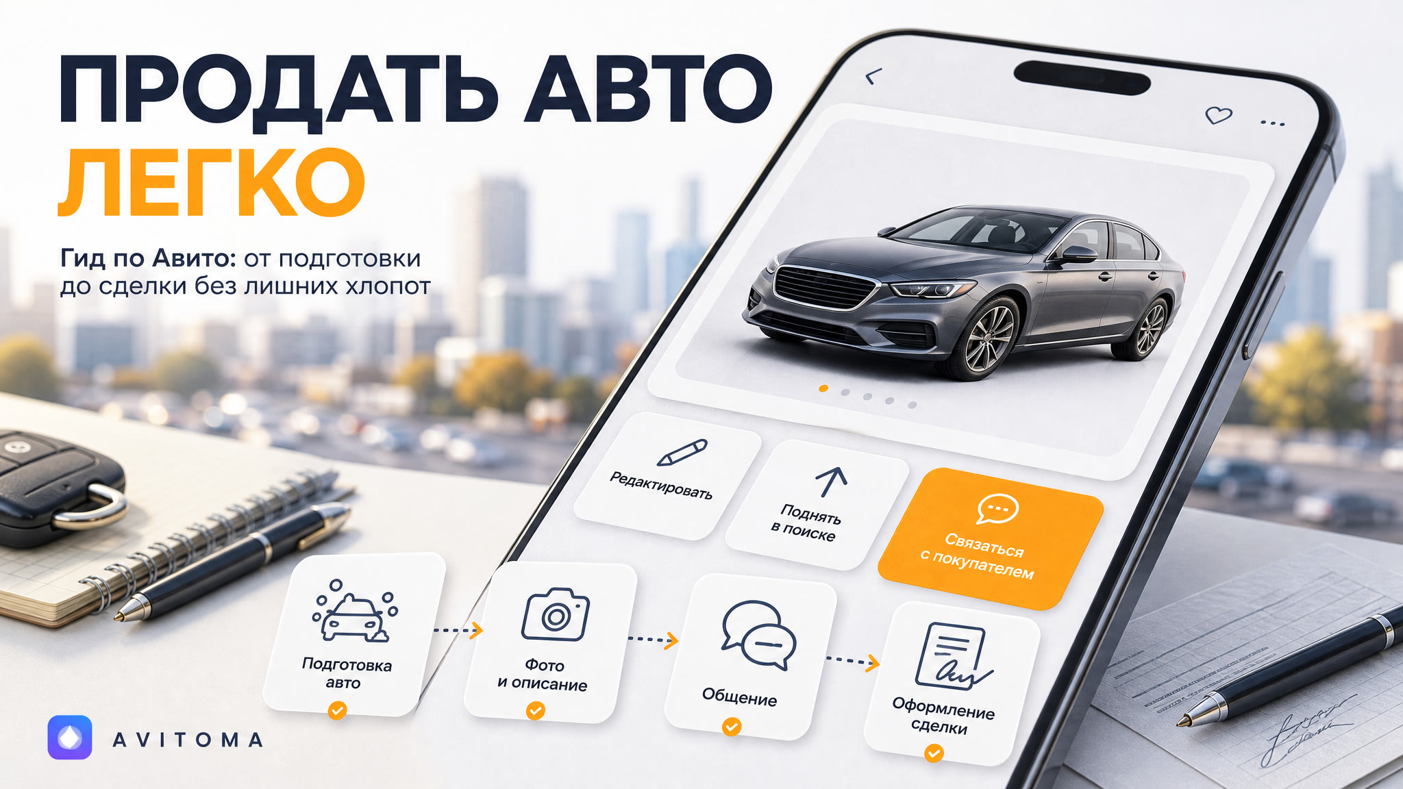 Продажа авто на Авито: гид для частных лиц 2026