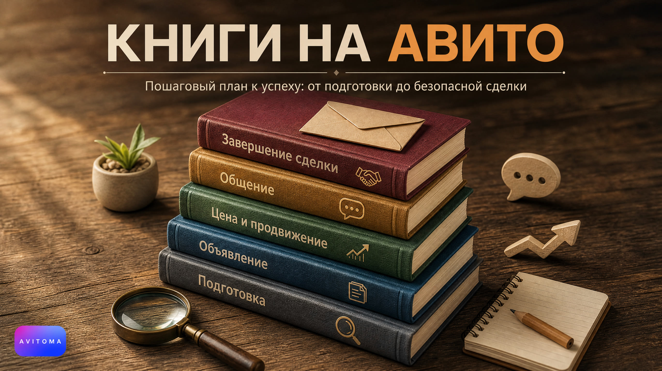 Продажа книг на Авито: пошаговый план к успеху