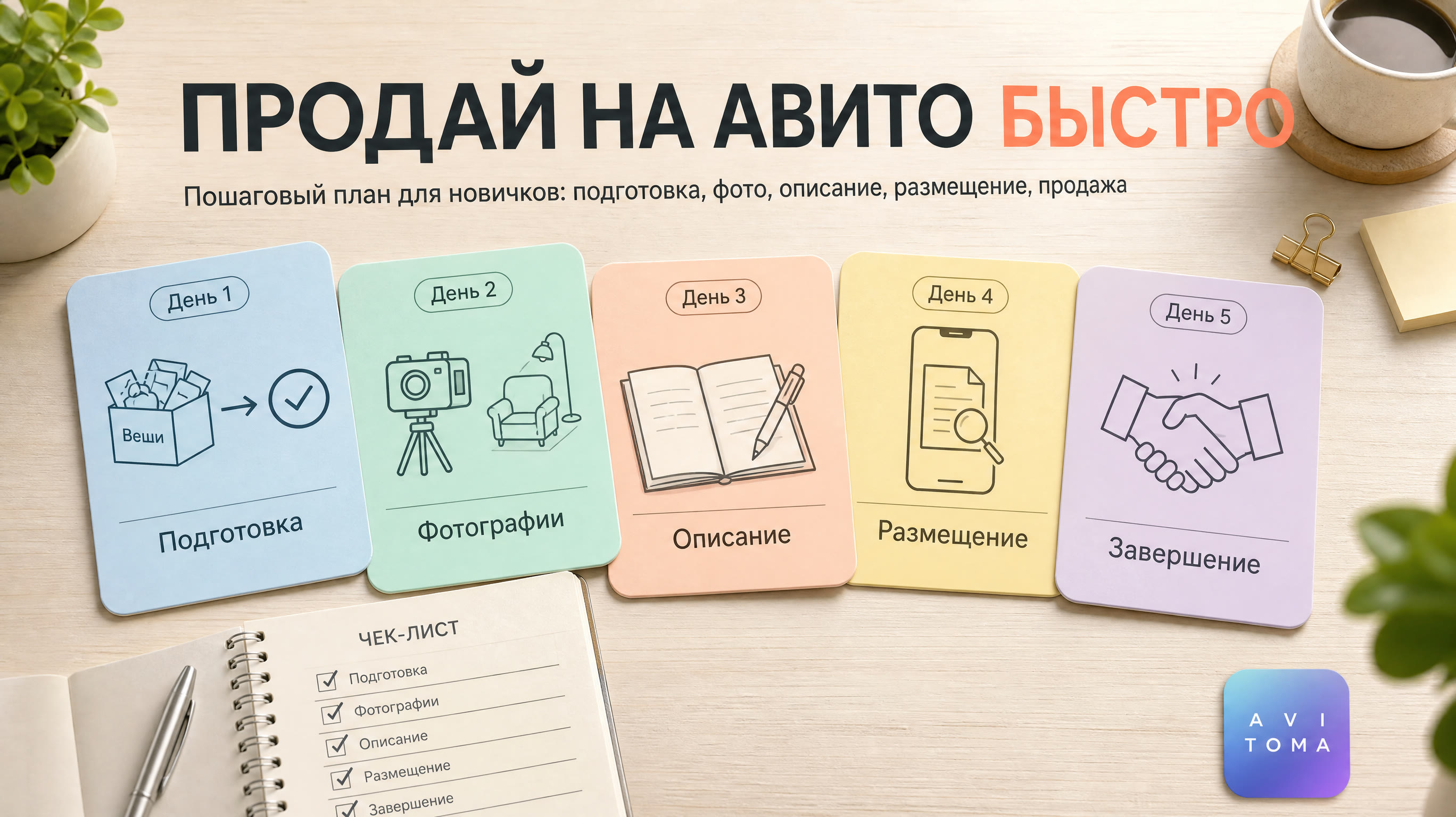 Как продать личные вещи на Авито быстро: пошаговый план 2026