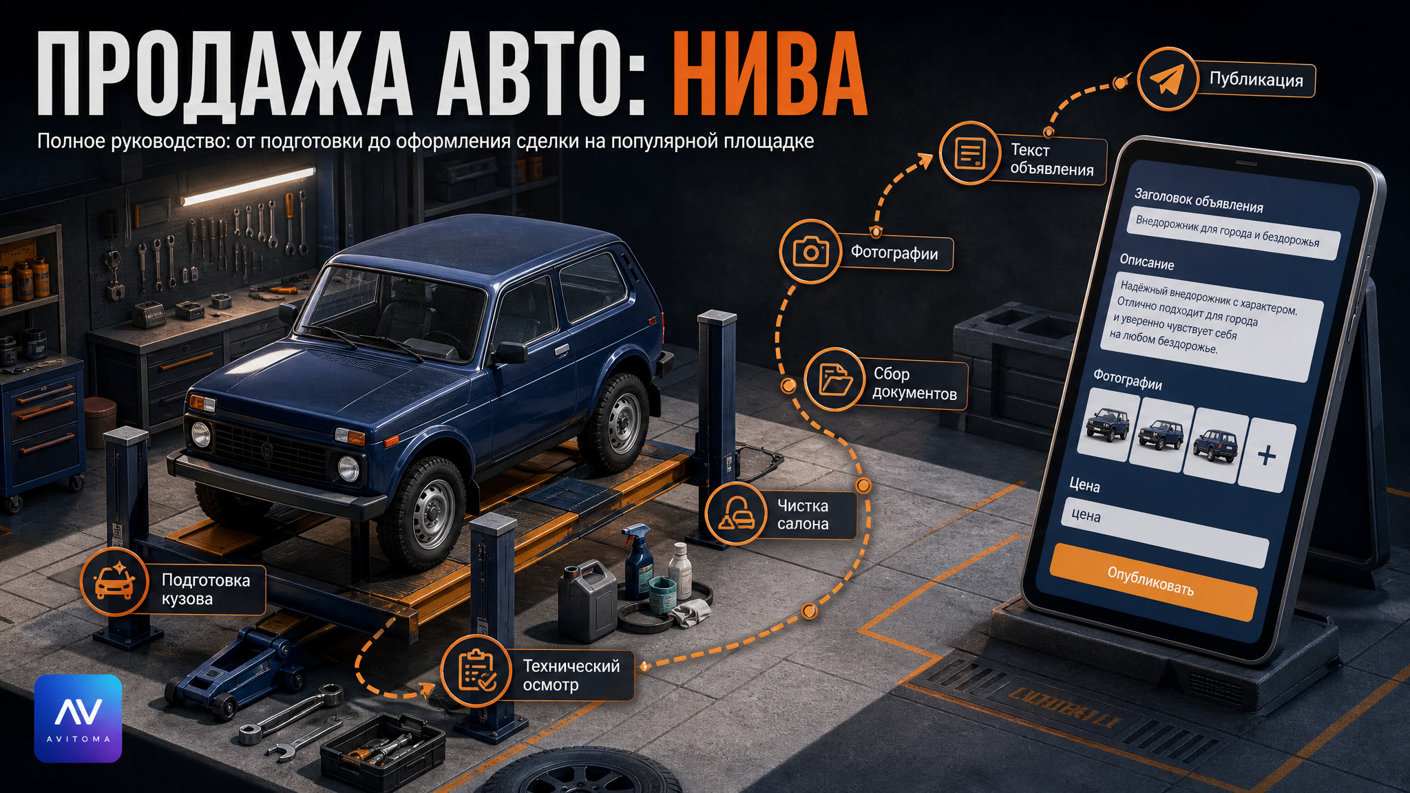 Продажа авто Нива на Авито: полный разбор кейса до сделки