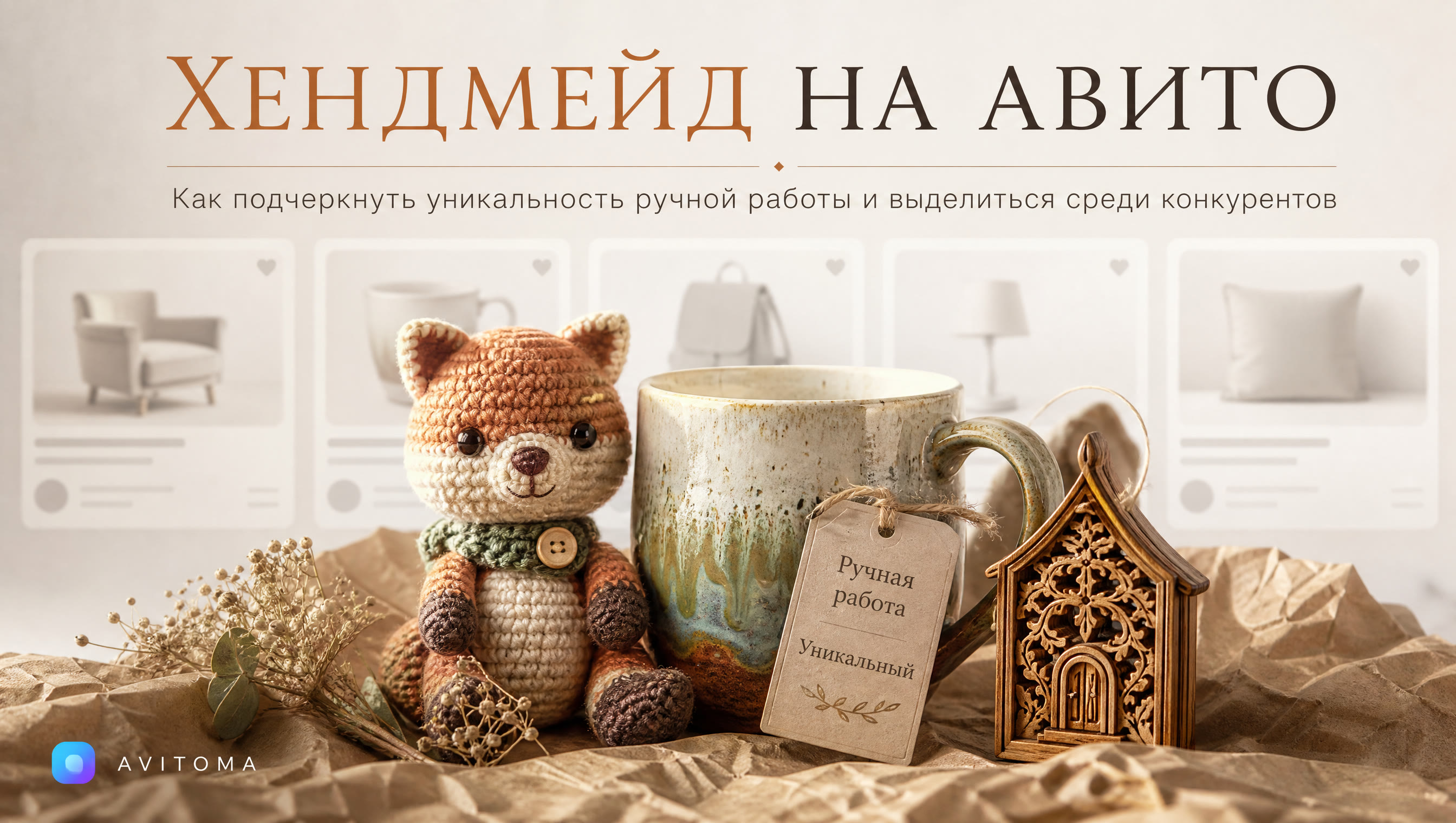 Хендмейд на Авито: как продавать уникальные творения