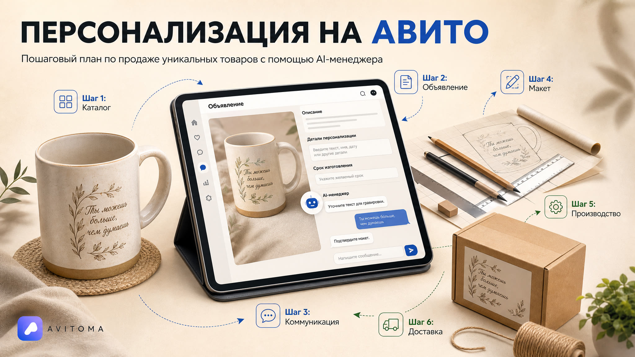 Как продавать товары с персонализацией на Авито в 2026 году