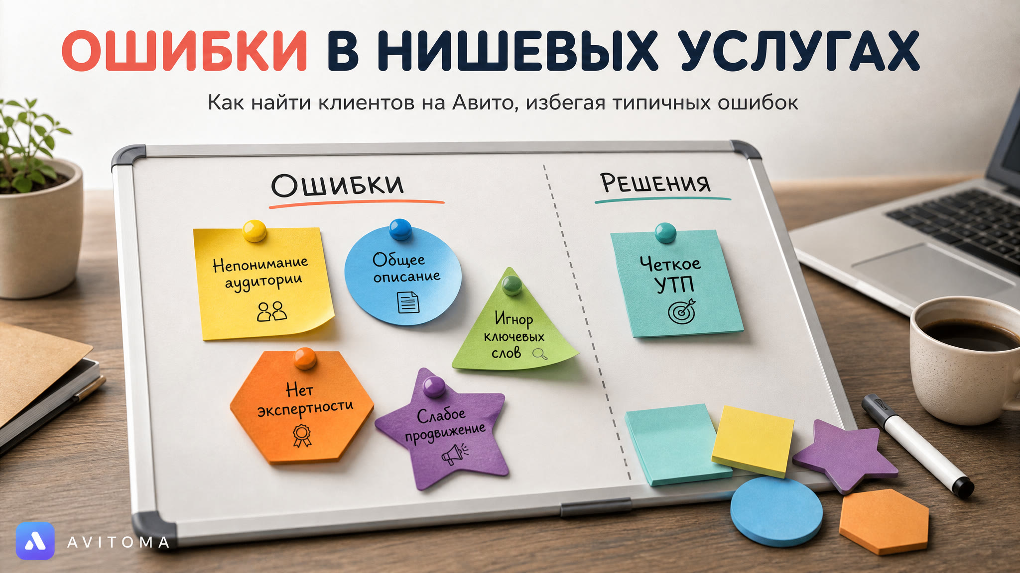 Продажа нишевых услуг на Авито: 5 ошибок и решения
