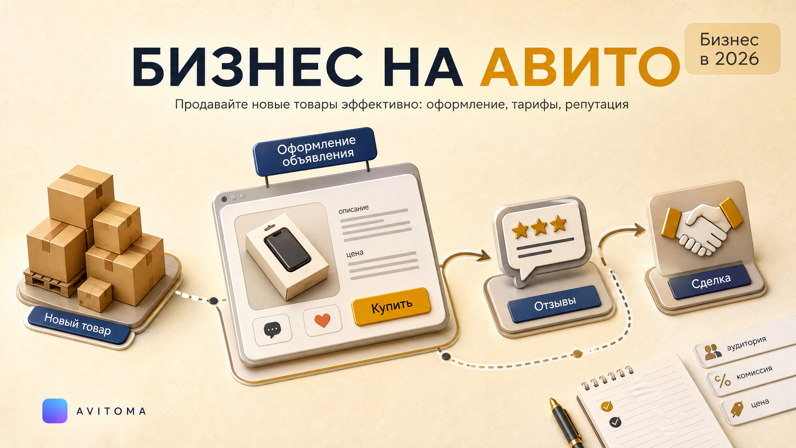 Как продавать новые товары на Авито бизнесу в 2026 году
