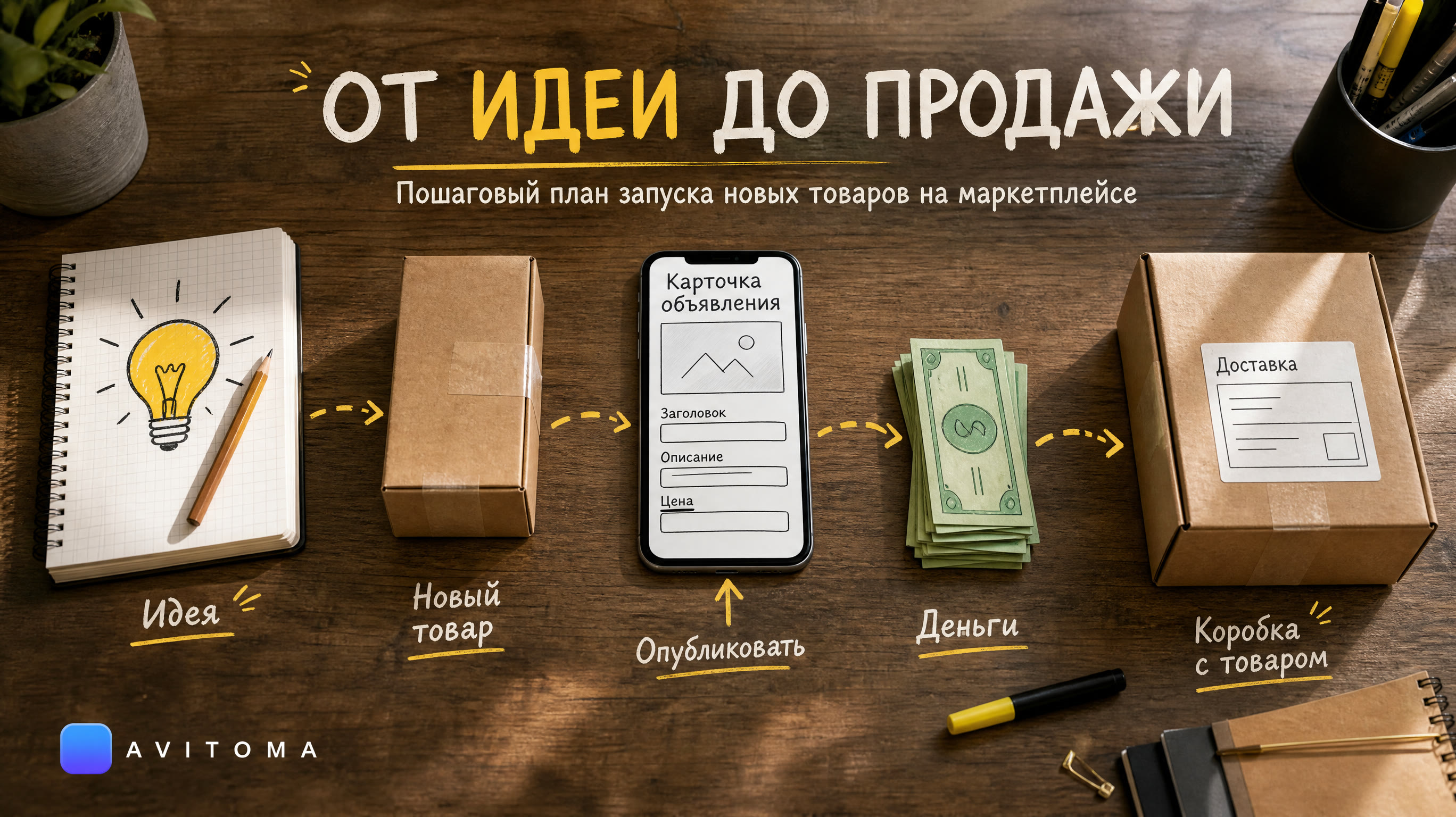 Продажа новых товаров на Авито: от идеи до первой продажи