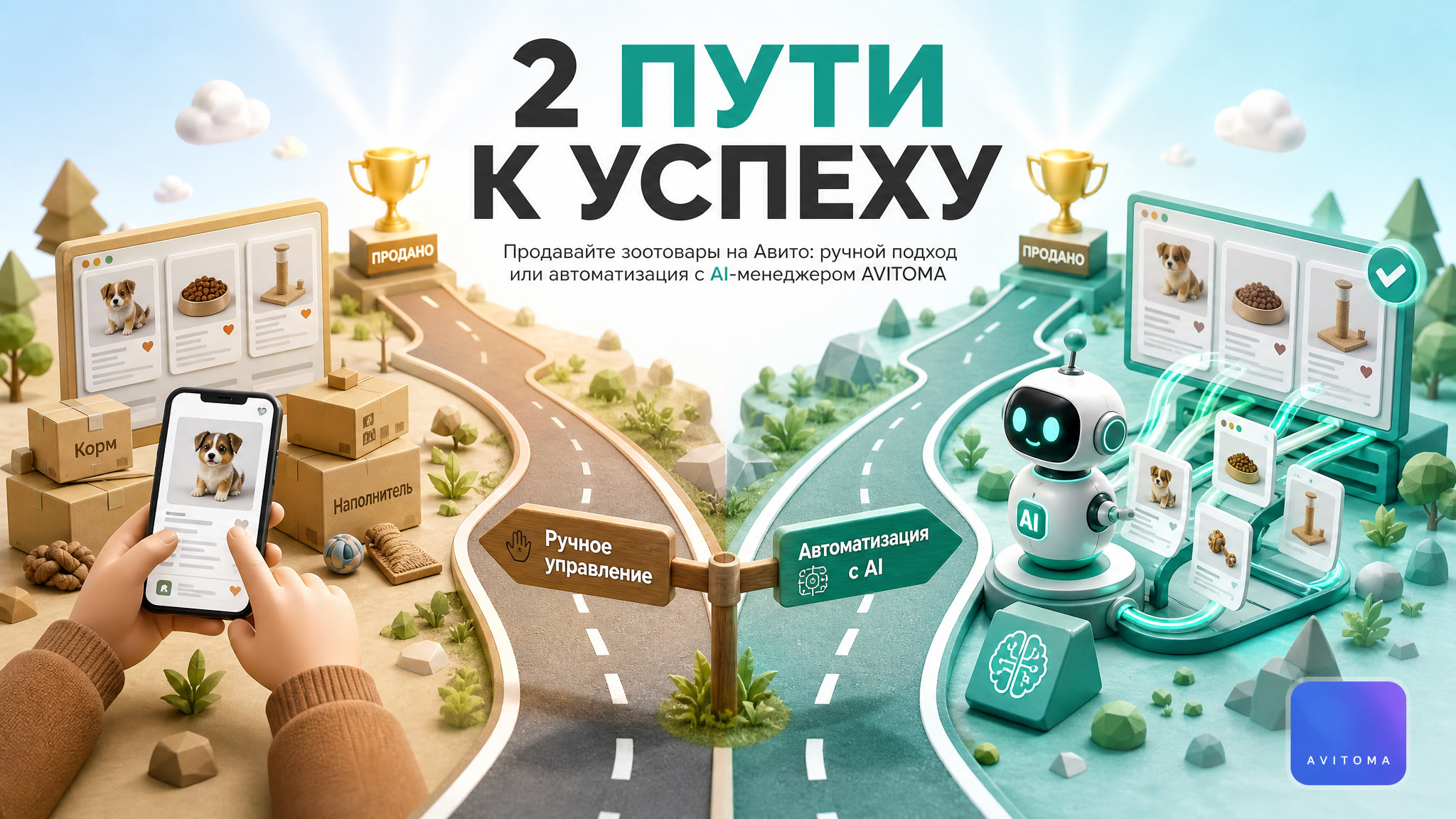 Как продавать товары для животных на Авито: 2 пути к успеху