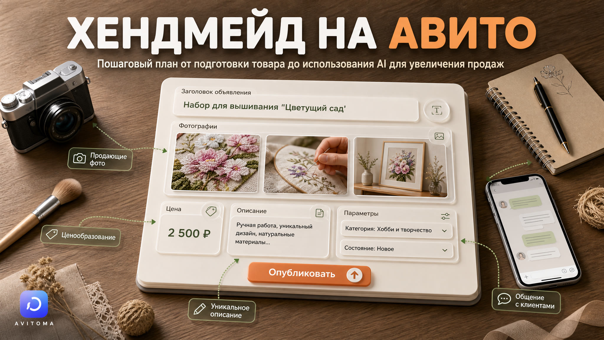 Как продавать товары ручной работы на Авито: пошаговый план