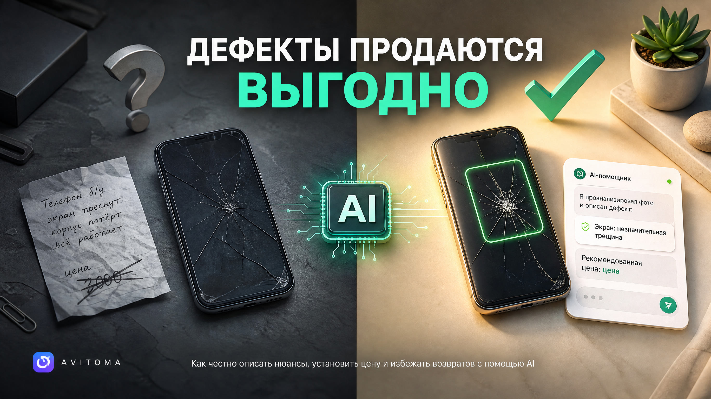 Как продавать товары с дефектами на Авито: честно и выгодно?