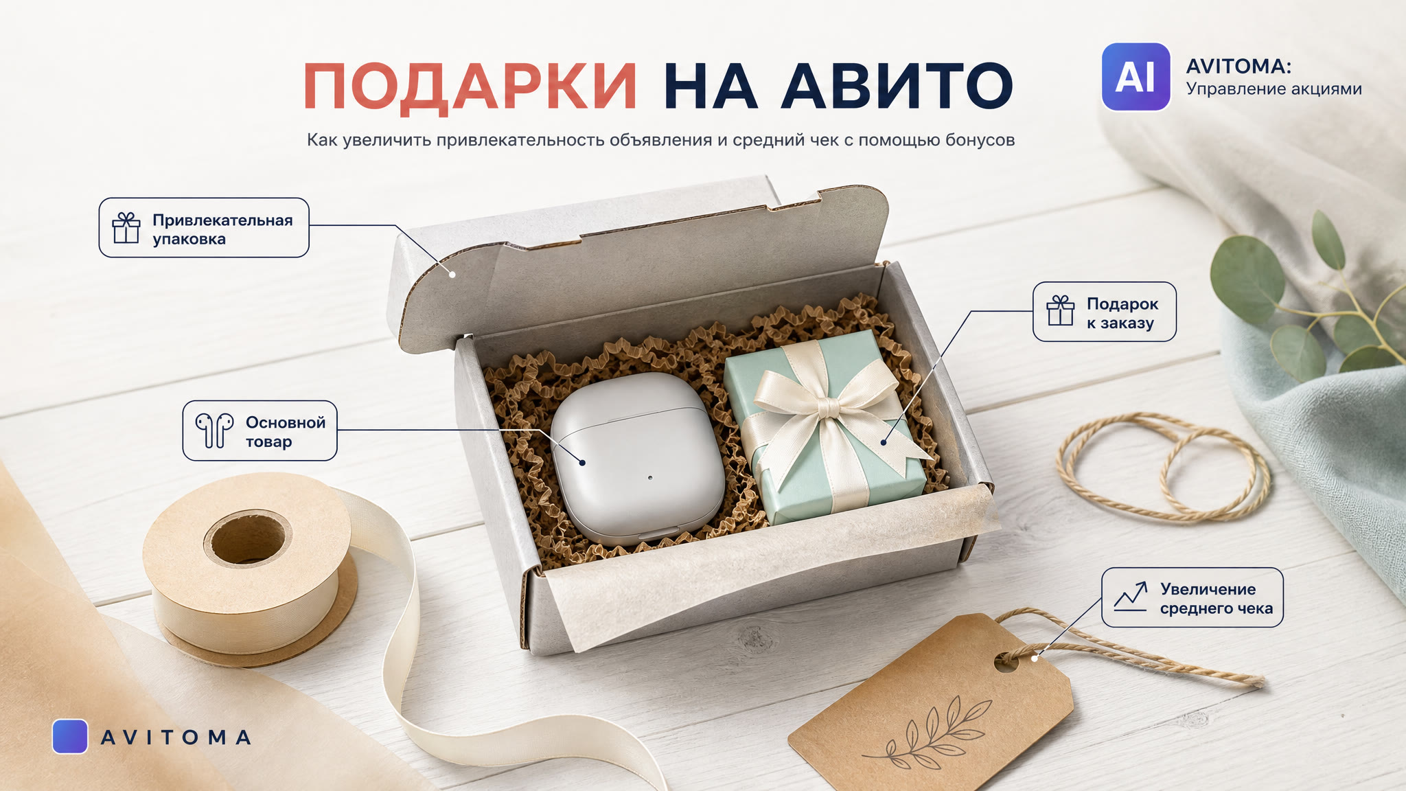 Как продавать товары с подарками на Авито: кейс и цифры