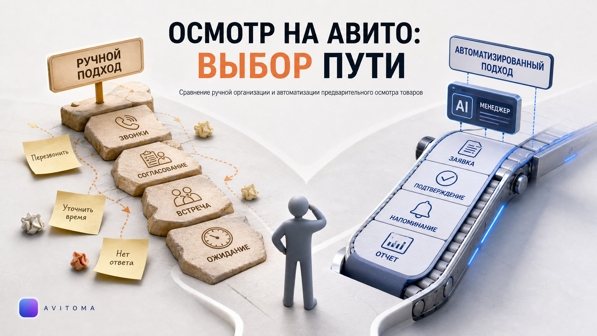 Организация предварительного осмотра на Авито: сравнение подходов